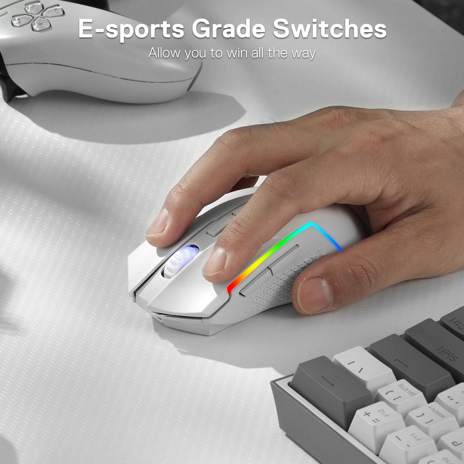 Foto 7 pulgar | Ratón Inalámbrico Para Juegos Redragon M693 8000 Dpi Con 7 Botones - Venta Internacional.