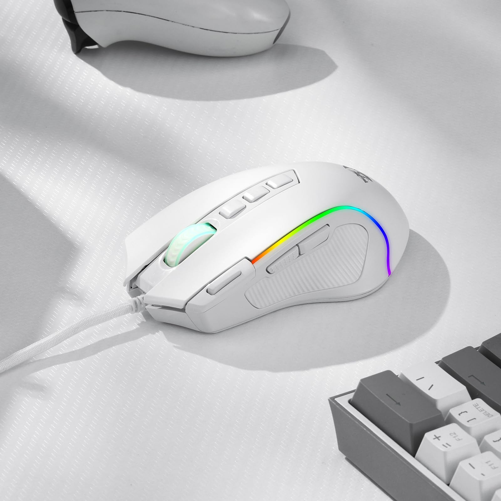 Foto 8 pulgar | Ratón Para Juegos Redragon M612 Predator Rgb 8000 Dpi Con Cable Blanco - Venta Internacional.