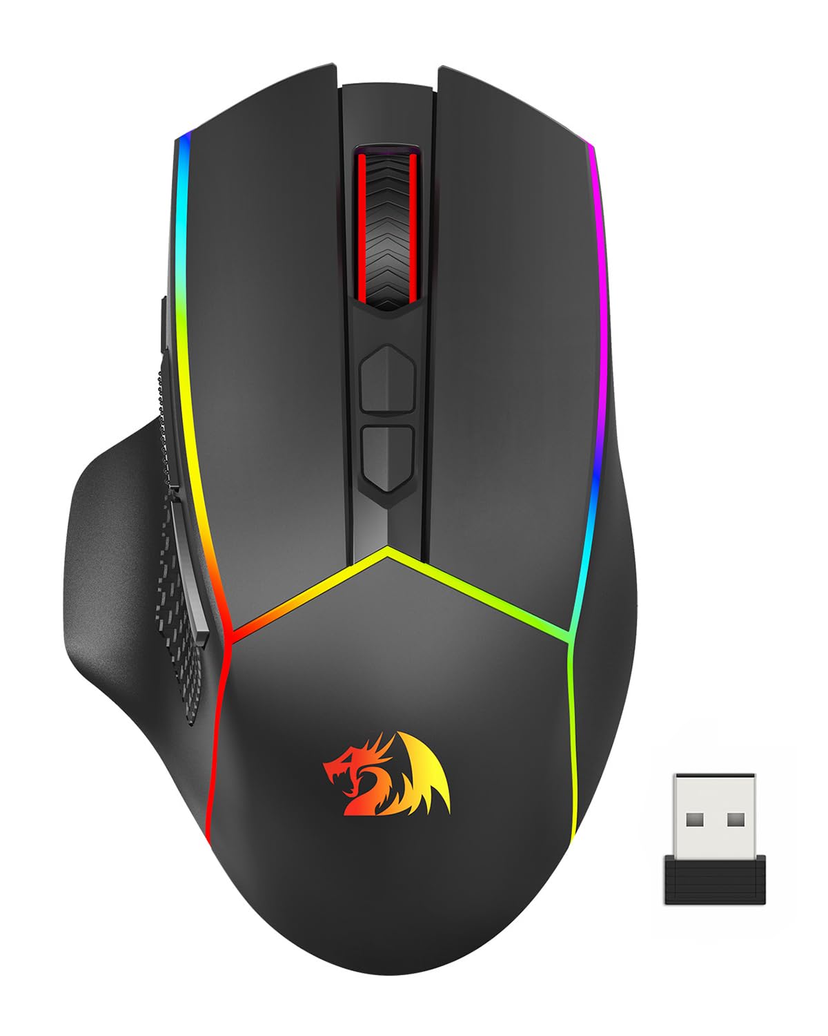 Foto 2 pulgar | Ratón Inalámbrico Para Juegos Redragon M814 8000 Dpi Rgb 250 Horas - Venta Internacional.