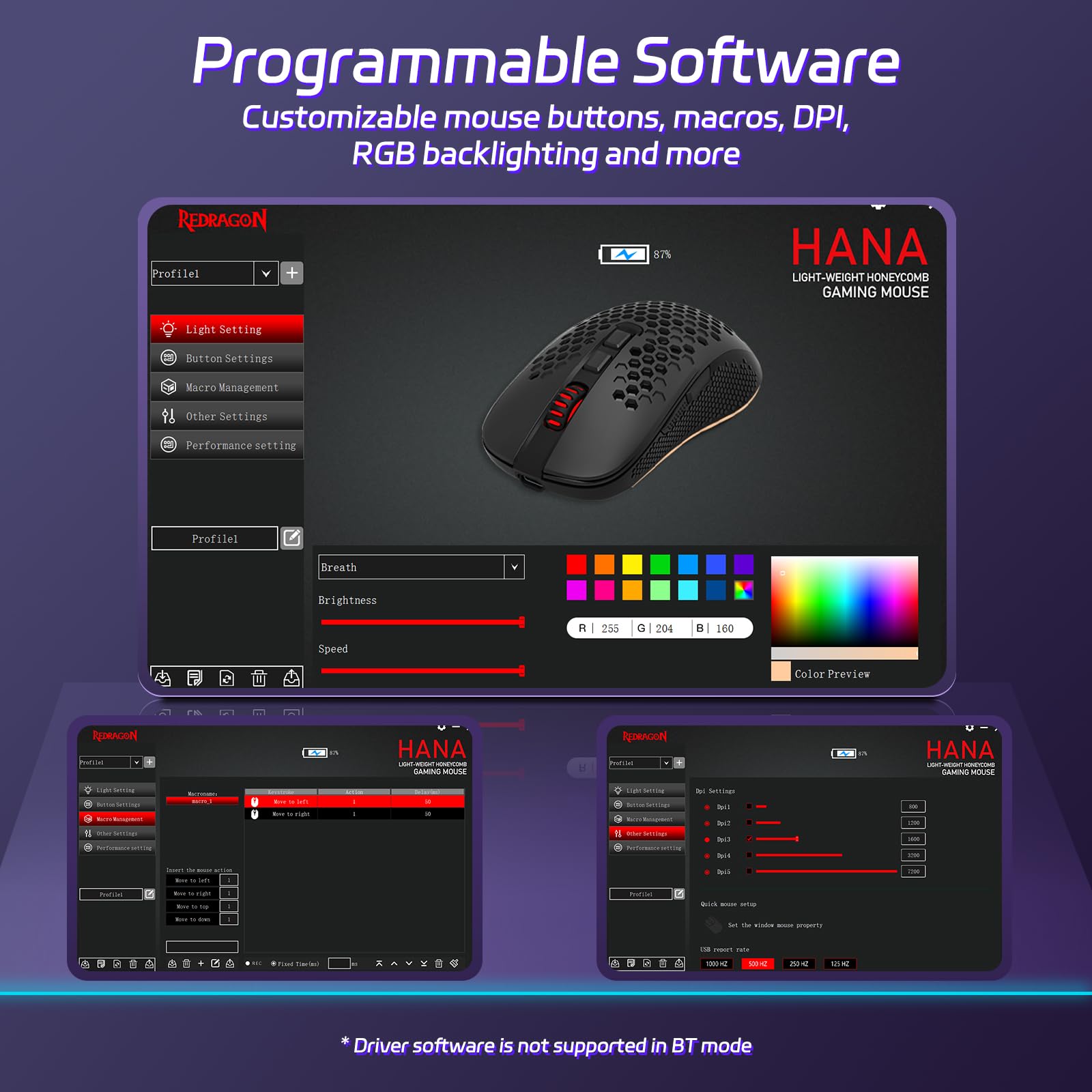 Foto 6 pulgar | Ratón Inalámbrico Para Juegos Redragon M694 7200dpi Rgb 7 Botones - Venta Internacional.