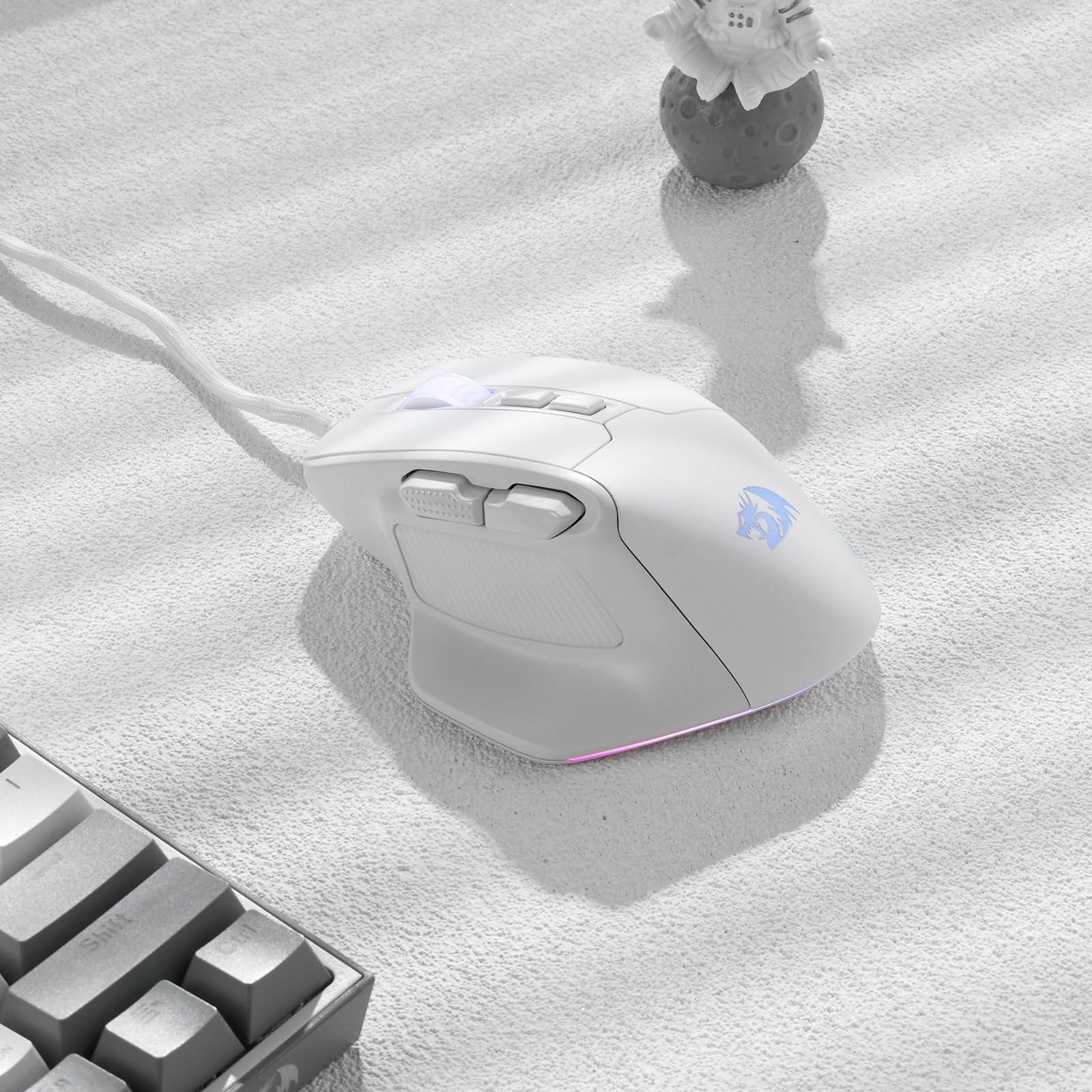 Foto 8 pulgar | Ratón Para Juegos Redragon M806 Bullseye De 7 Botones Rgb Con Cable Blanco - Venta Internacional.