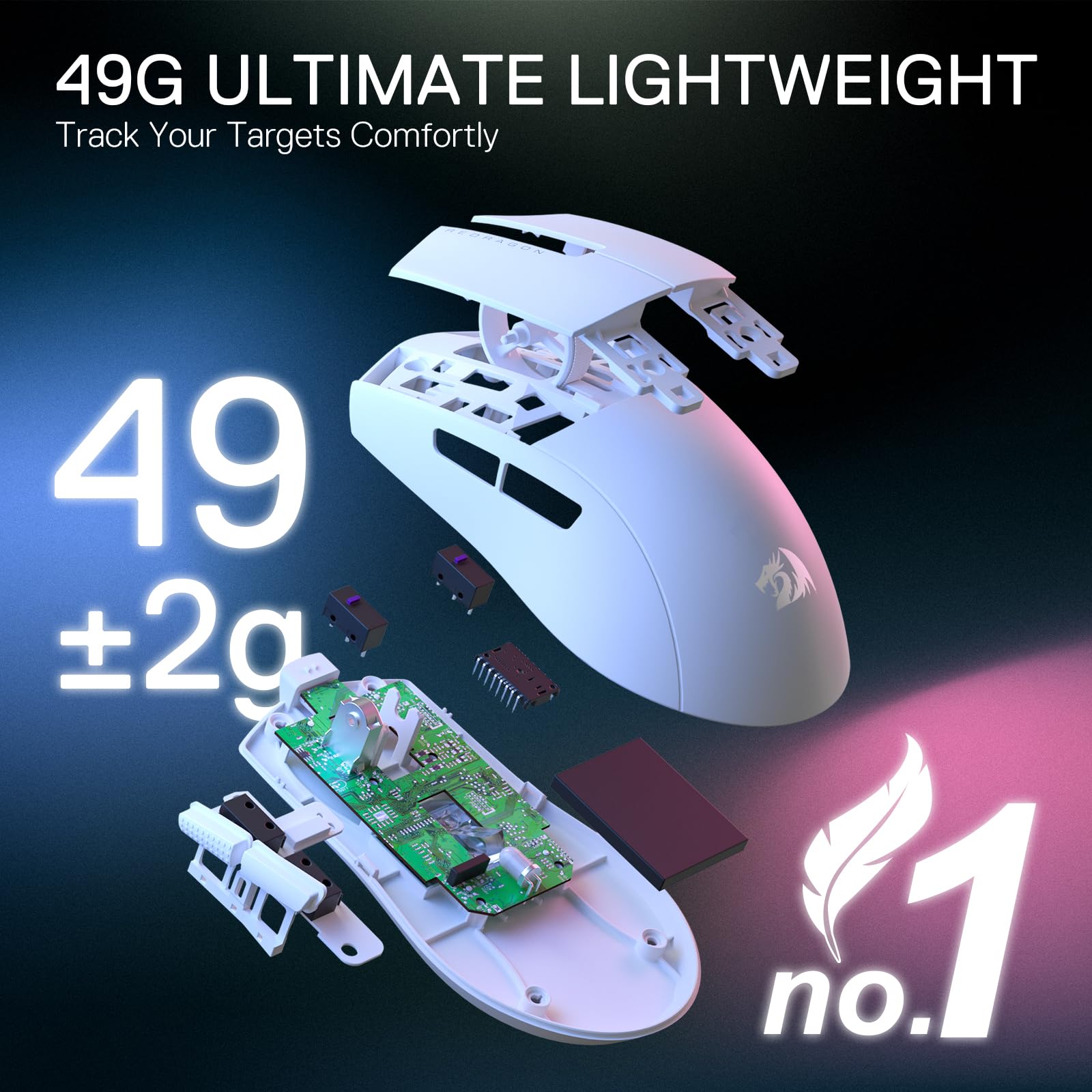 Foto 4 pulgar | Ratón Inalámbrico Para Juegos Redragon M916 Pro 26k Dpi Ultraligero - Venta Internacional.