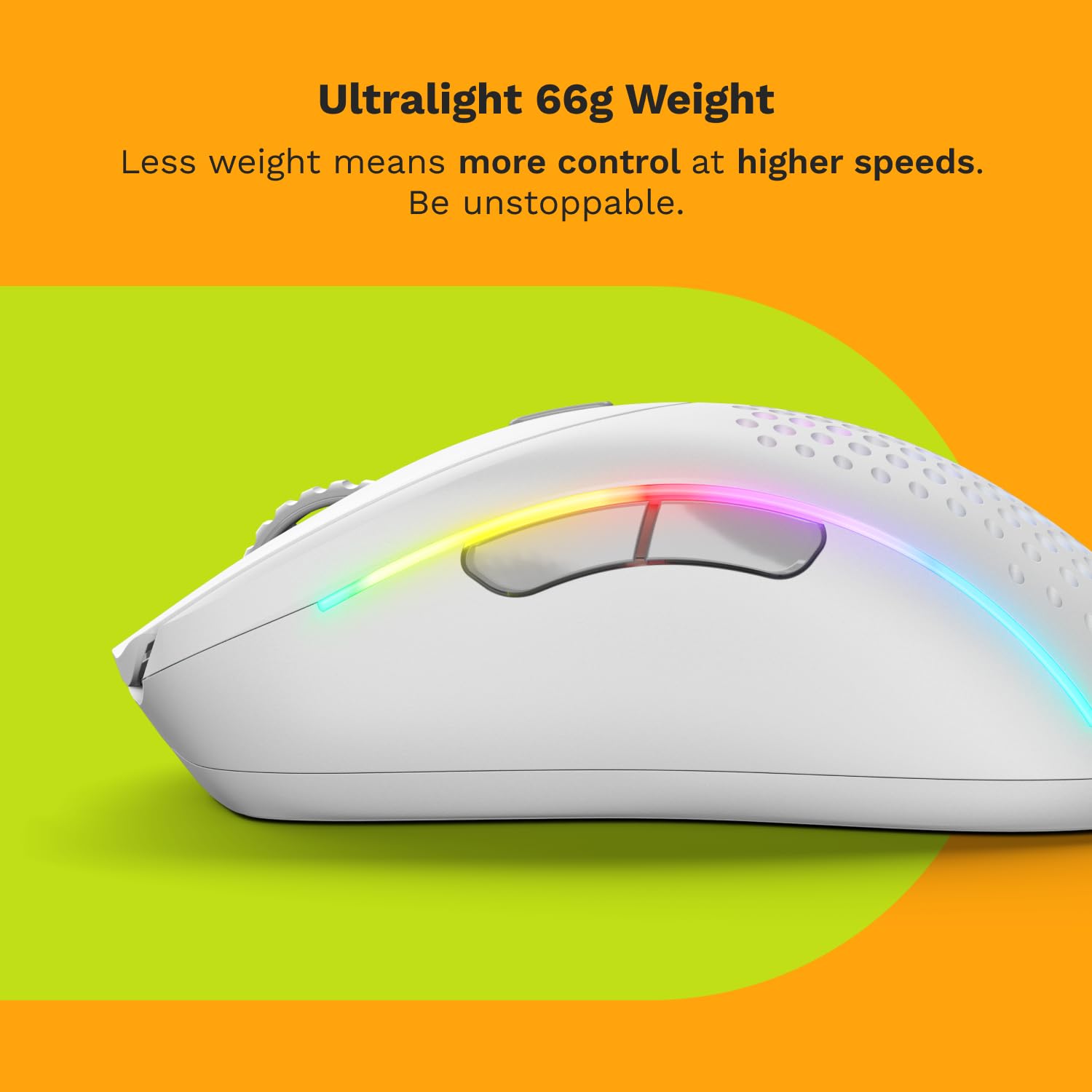 Foto 4 | Ratón Glorious Gaming Modelo D 2 Inalámbrico Ergonómico 66 G Blanco - Venta Internacional.