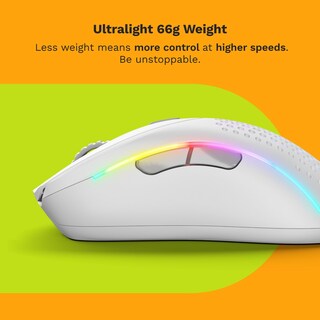 Foto 4 | Ratón Glorious Gaming Modelo D 2 Inalámbrico Ergonómico 66 G Blanco - Venta Internacional.