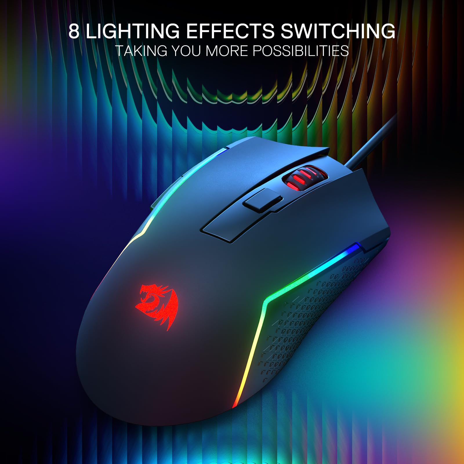 Foto 5 pulgar | Ratón Para Juegos Redragon M616 Rgb 10000 Dpi Con Cable Óptico - Venta Internacional.