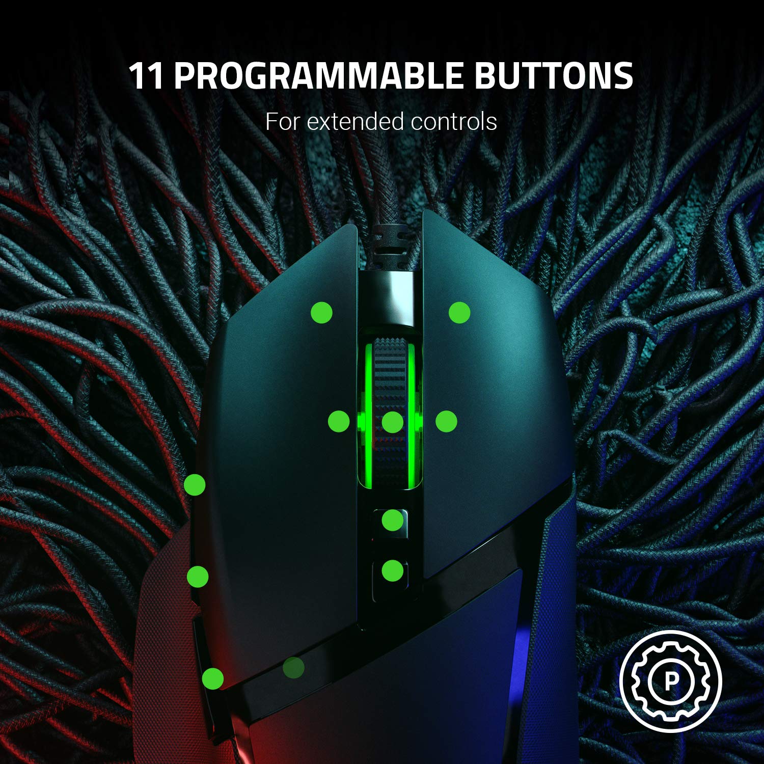 Foto 5 pulgar | Ratón Para Juegos Razer Basilisk V2 Con Cable, Sensor Óptico De 20 K Dpi - Venta Internacional.