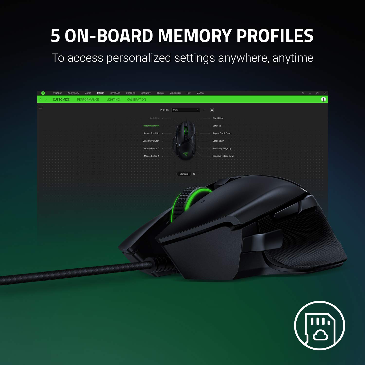 Foto 6 pulgar | Ratón Para Juegos Razer Basilisk V2 Con Cable, Sensor Óptico De 20 K Dpi - Venta Internacional.