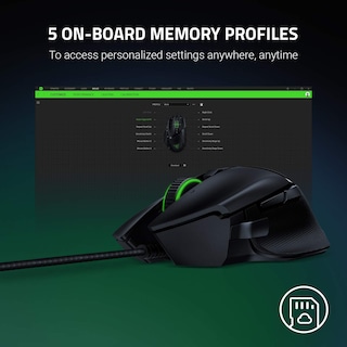 Foto 5 | Ratón Para Juegos Razer Basilisk V2 Con Cable, Sensor Óptico De 20 K Dpi - Venta Internacional.