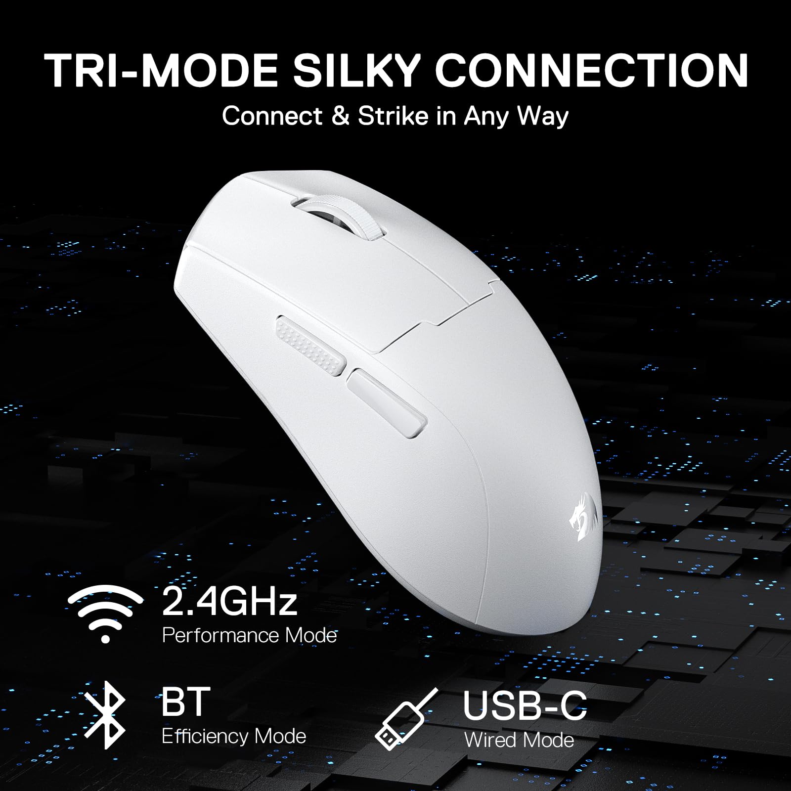 Foto 2 | Ratón Inalámbrico Para Juegos Redragon M918 Pro 26k Dpi Ligero - Venta Internacional.