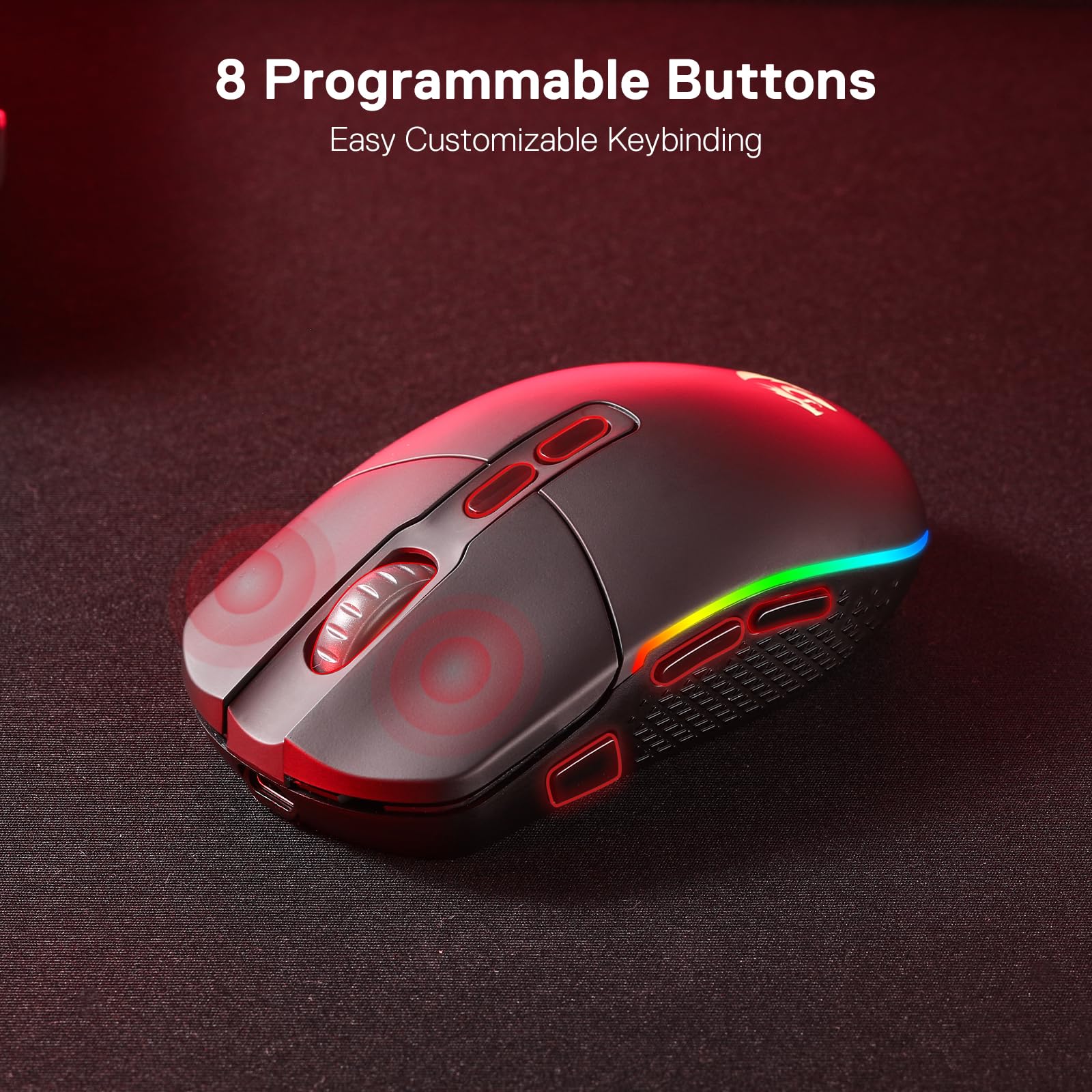 Foto 6 pulgar | Ratón Inalámbrico Para Juegos Redragon M719 Pro 10.000 Dpi Rgb - Venta Internacional.