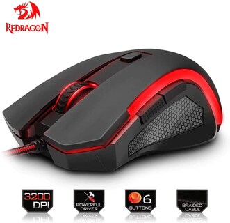 Foto 6 | Ratón Redragon Gamer Nothosaur M606 Negro - Venta Internacional.