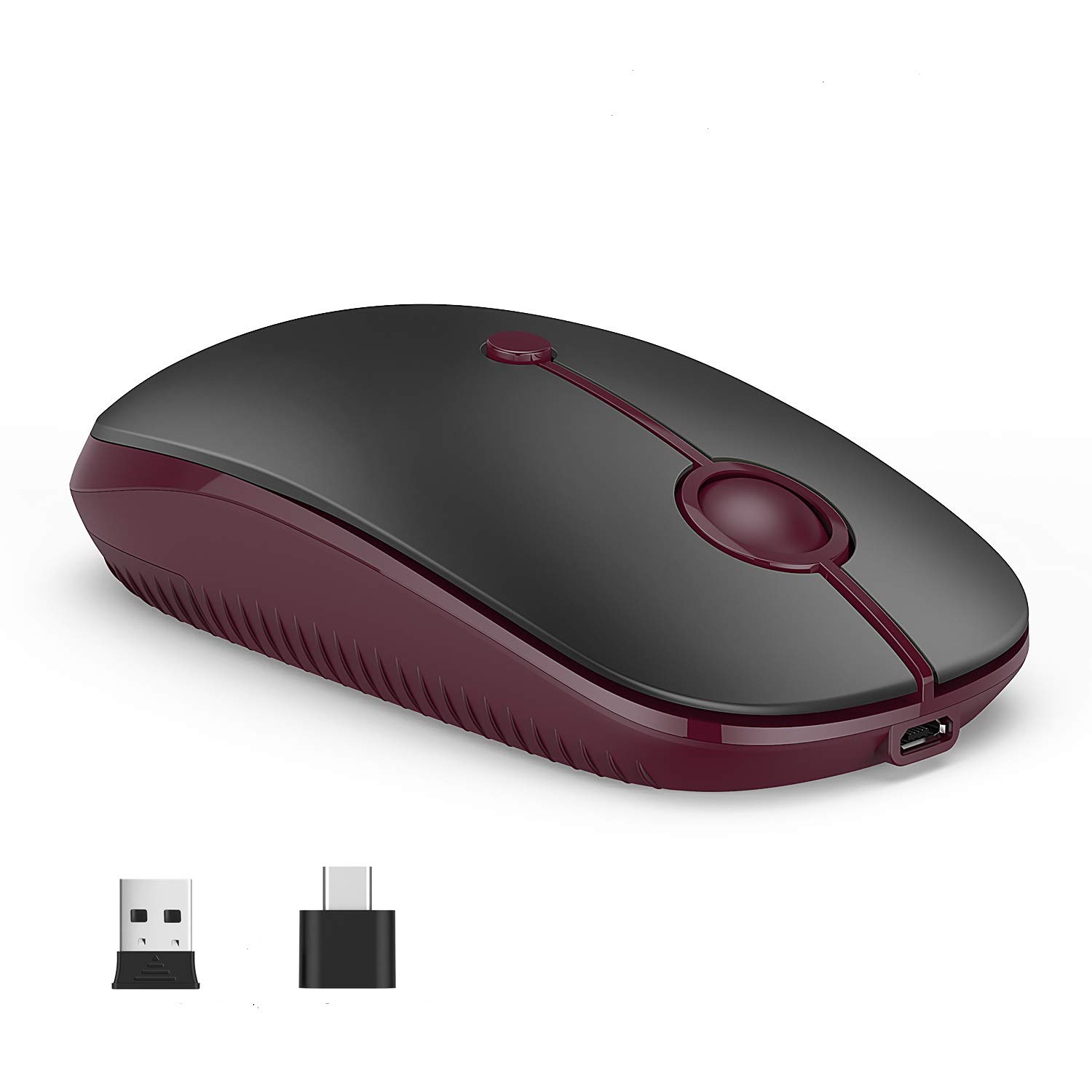 Foto 1 | Ratón Inalámbrico Vssoplor Type C Recargable Para Pc Negro - Venta Internacional.