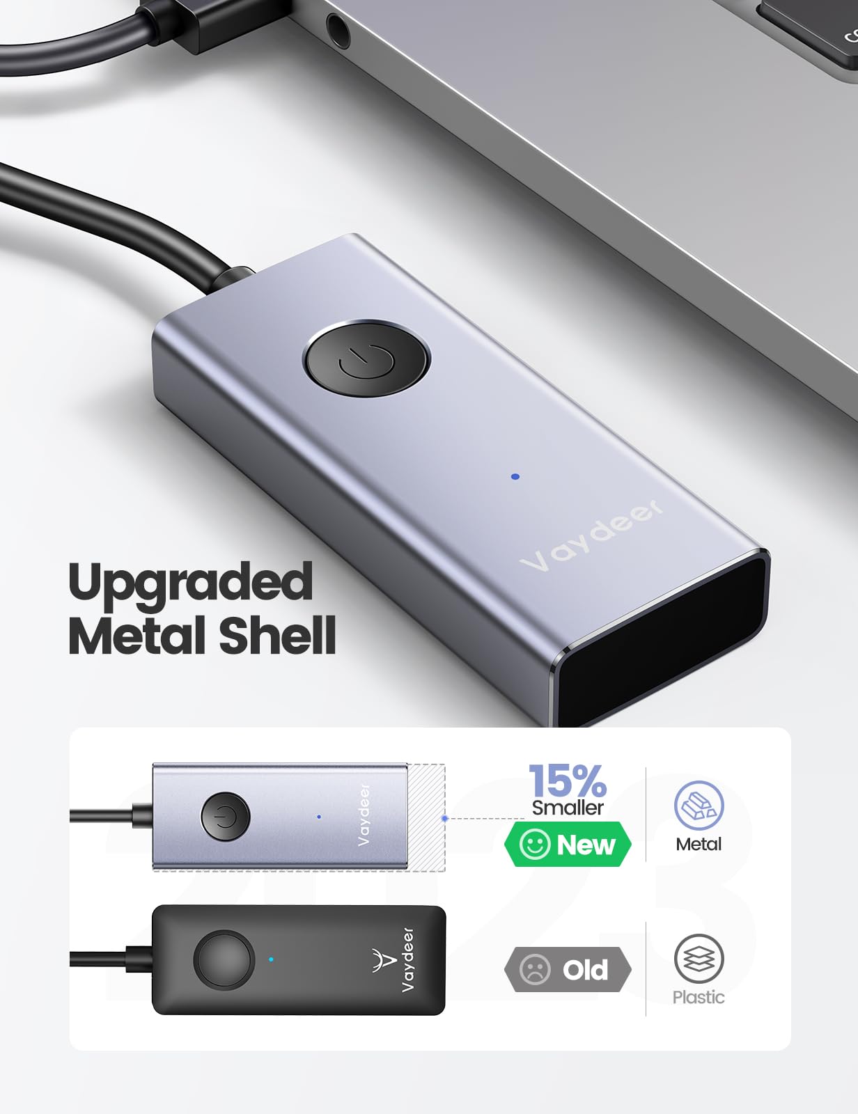 Foto 4 | Ratón Usb Jiggler Vaydeer S4 De Metal Con Interruptor De Encendido/apagado - Venta Internacional.