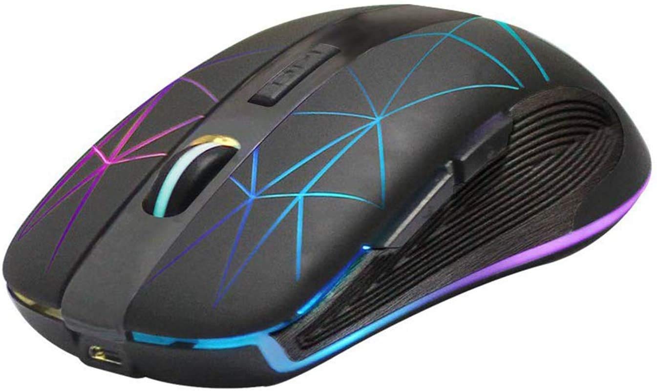 Foto 3 pulgar | Ratón Inalámbrico Rii Rm200 2.4g Rgb Recargable Para Pc Negro - Venta Internacional.