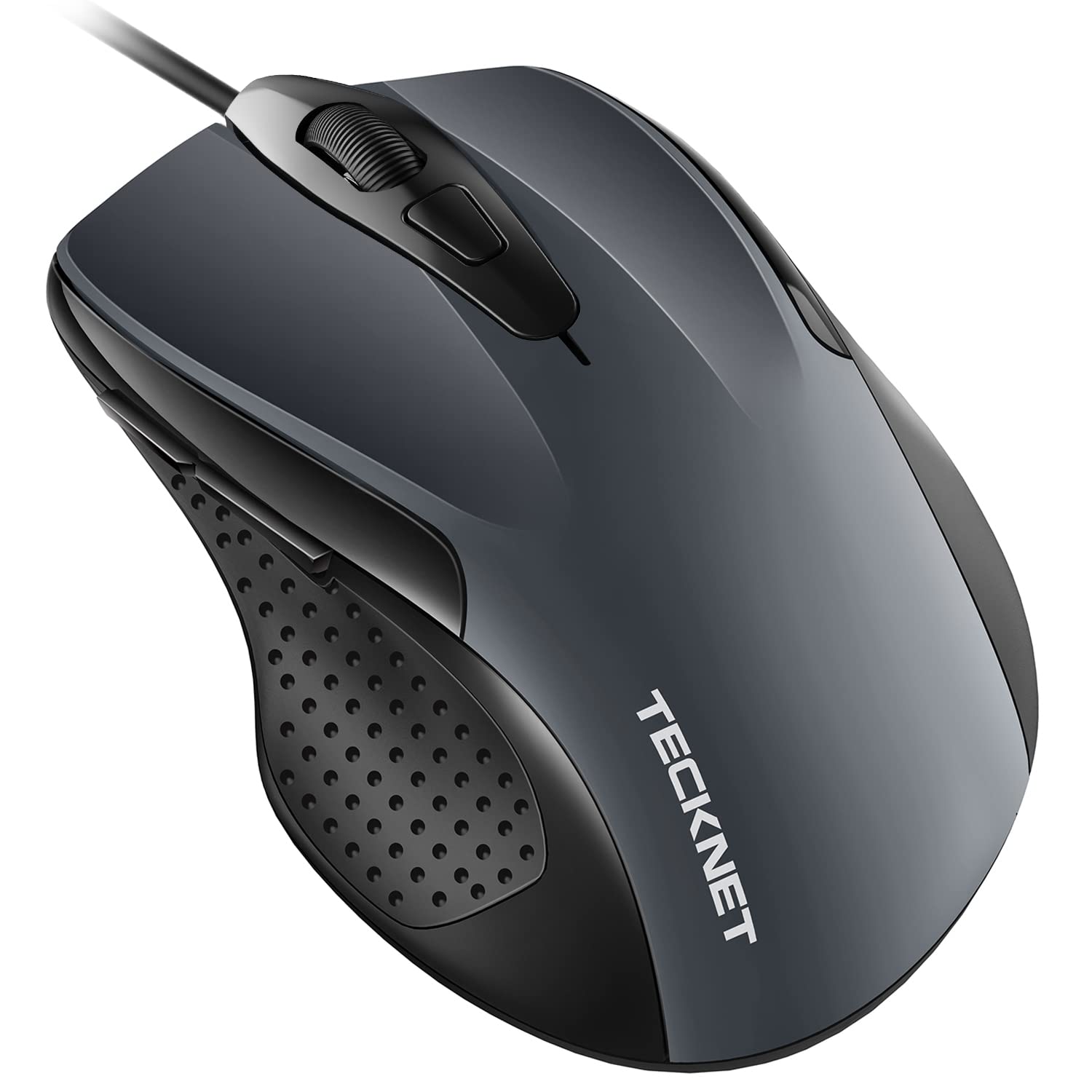 Ratón TeckNet UM013 USB con Cable 6 Botones 6400 DPI Gris - Venta Internacional