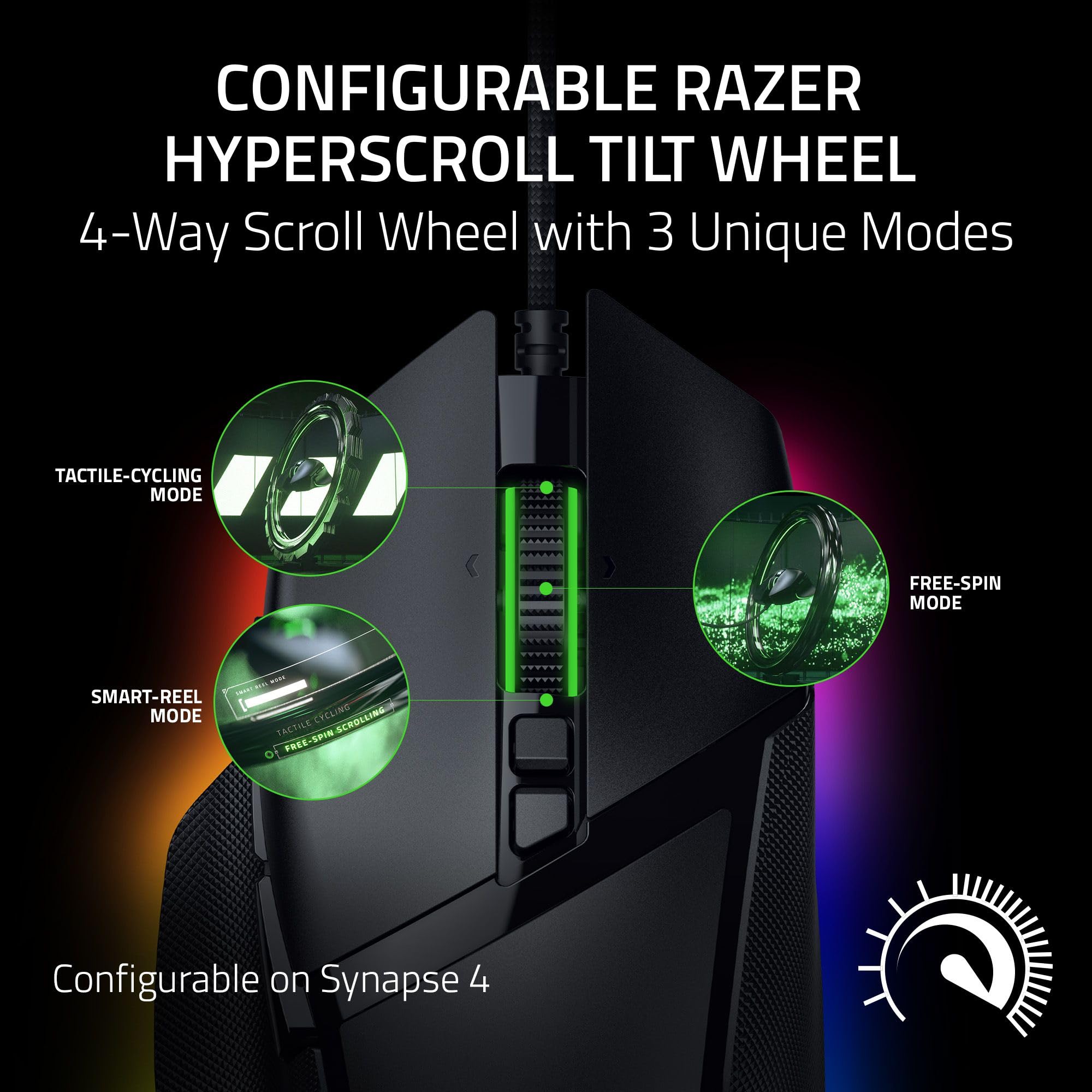 Foto 3 pulgar | Ratón Para Juegos Razer Basilisk V3 35k Con Cable Ergonómico 35k Dpi - Venta Internacional.