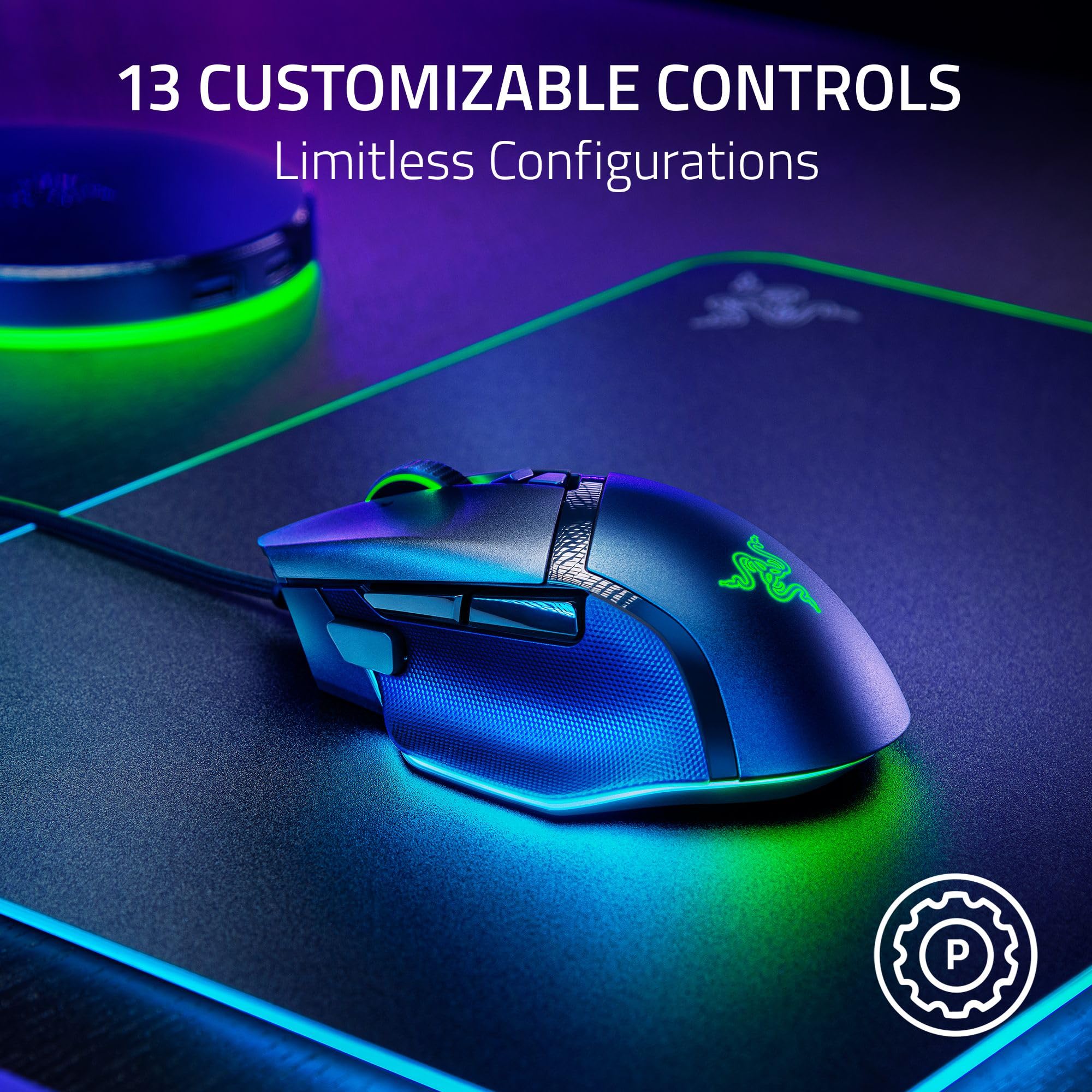 Foto 5 pulgar | Ratón Para Juegos Razer Basilisk V3 35k Con Cable Ergonómico 35k Dpi - Venta Internacional.