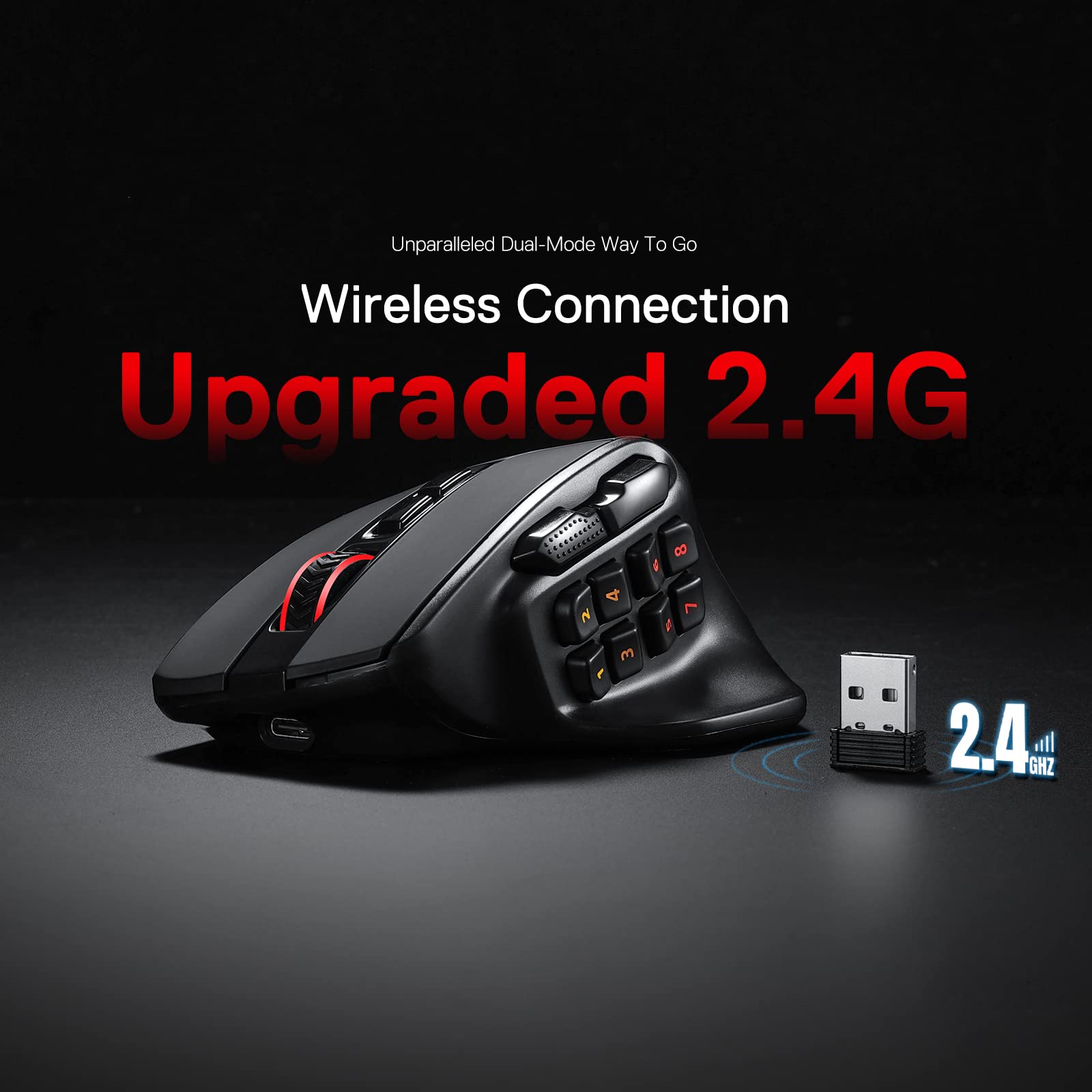 Foto 3 pulgar | Ratón Inalámbrico Mmo Para Juegos Redragon M811 Pro Con 15 Botones - Venta Internacional.