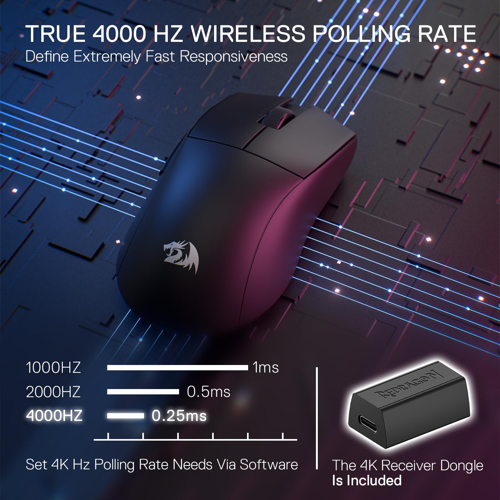Foto 4 pulgar | Ratón Inalámbrico Para Juegos Redragon M916 Pro 26k Dpi Ultraligero - Venta Internacional.