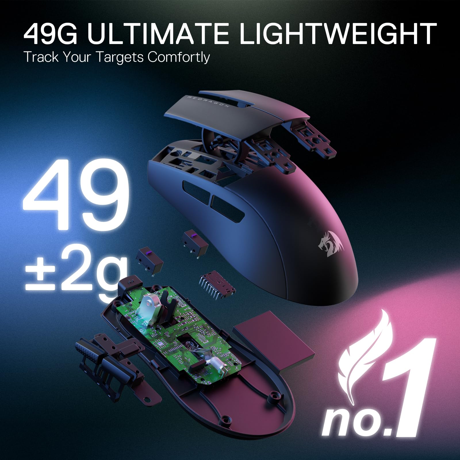 Foto 7 pulgar | Ratón Inalámbrico Para Juegos Redragon M916 Pro 26k Dpi Ultraligero - Venta Internacional.