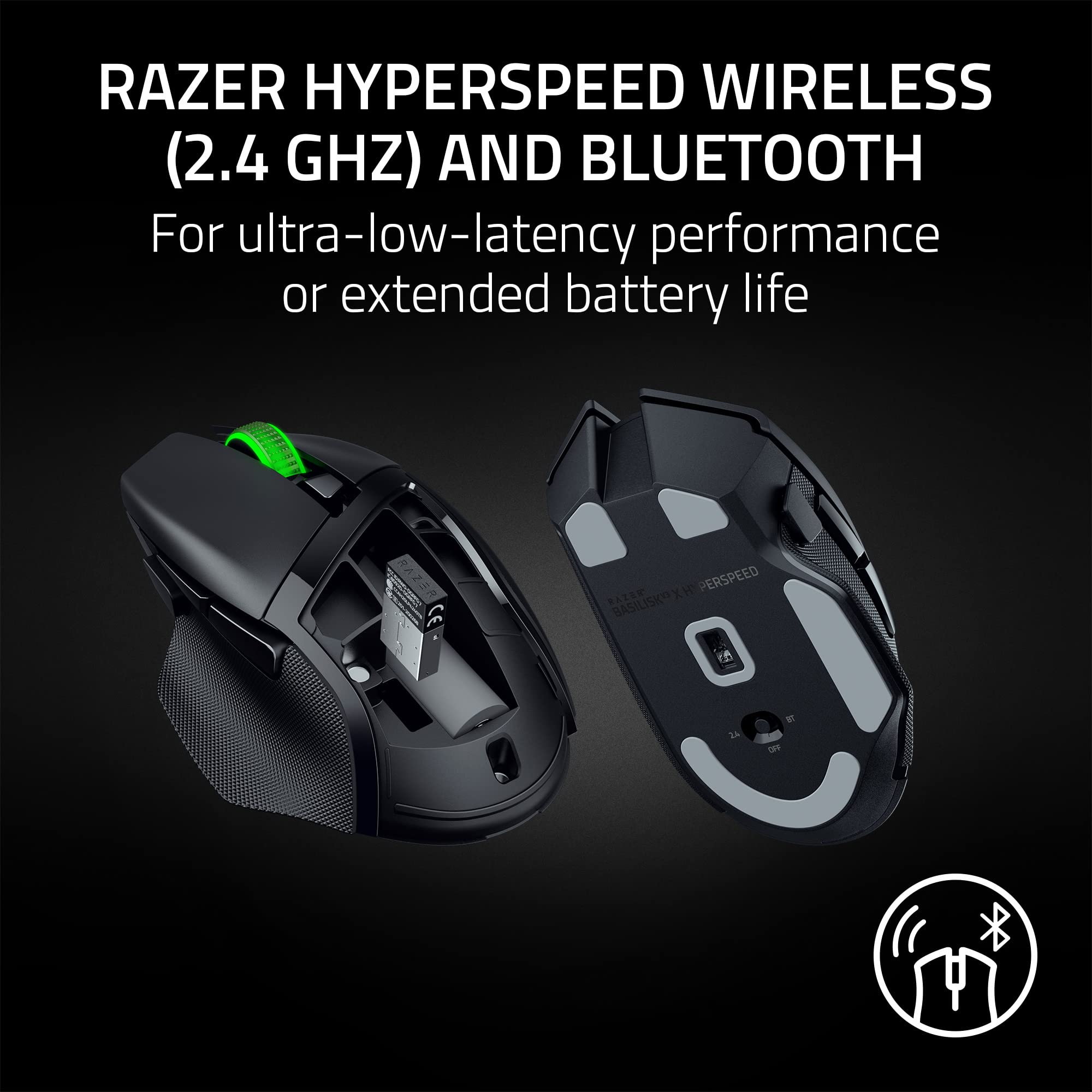 Foto 4 pulgar | Ratón Inalámbrico para Juegos Razer Basilisk V3 X Hyperspeed Negro- Venta Internacional