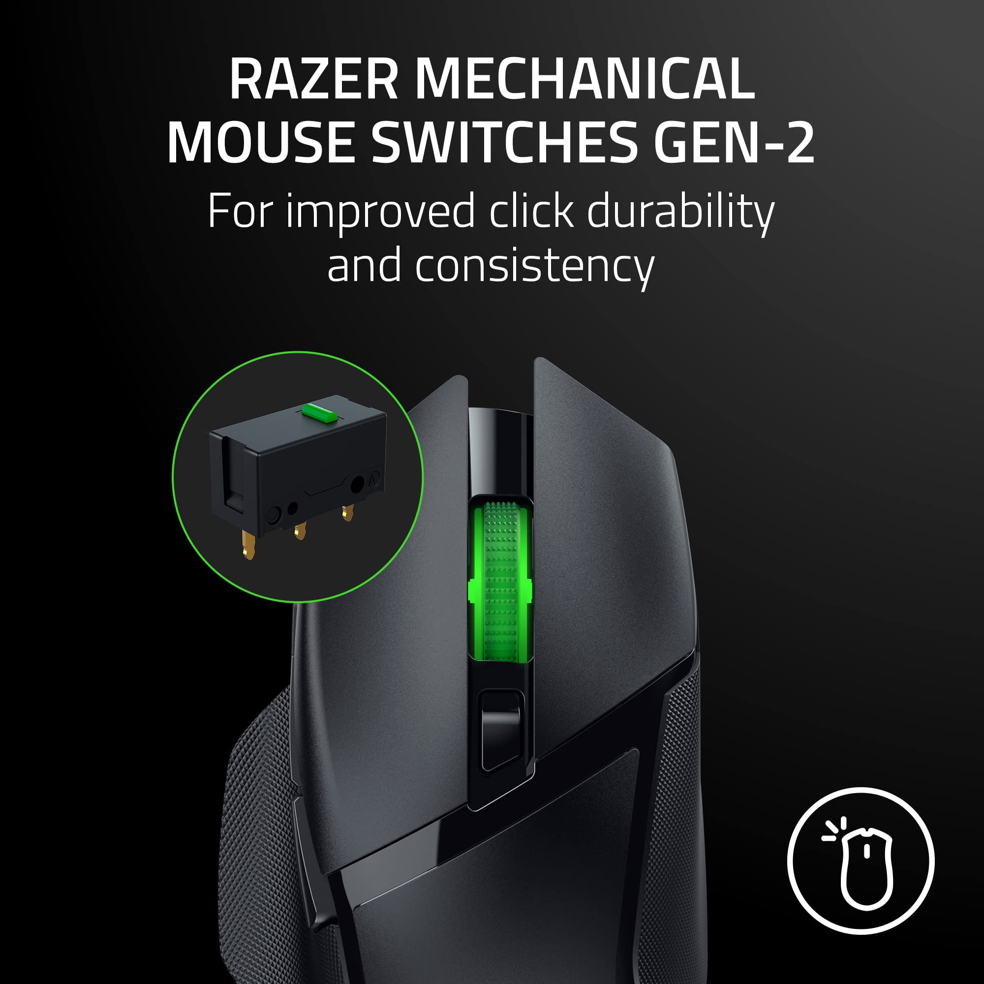 Foto 6 | Ratón Inalámbrico para Juegos Razer Basilisk V3 X Hyperspeed Negro- Venta Internacional