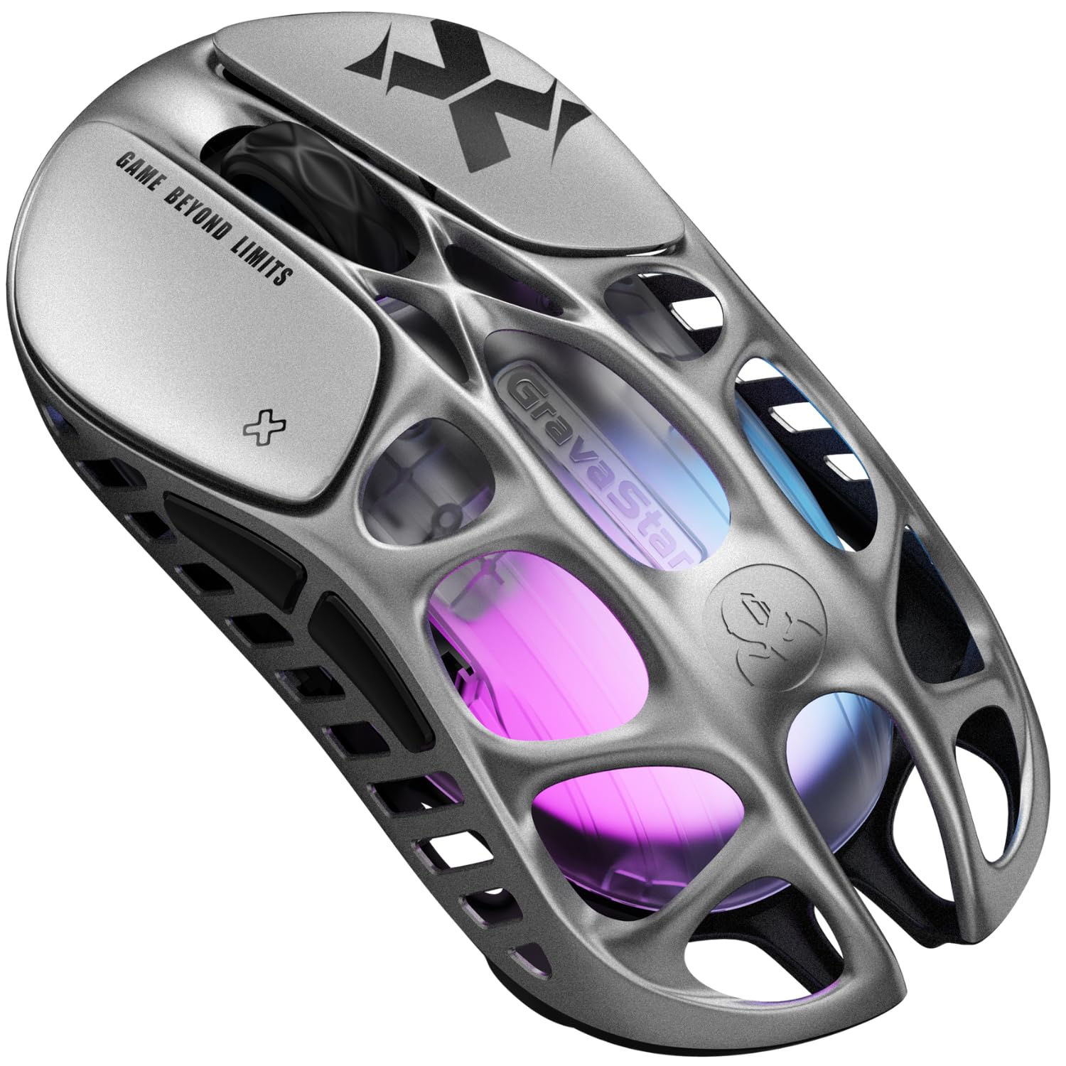 Ratón Para Juegos Gravastar Mercury X Ultraligero De 32.000 Dpi, Gris - Venta Internacional.