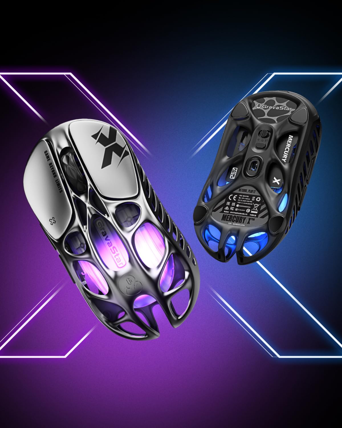 Foto 5 pulgar | Ratón Para Juegos Gravastar Mercury X Ultraligero De 32.000 Dpi, Gris - Venta Internacional.