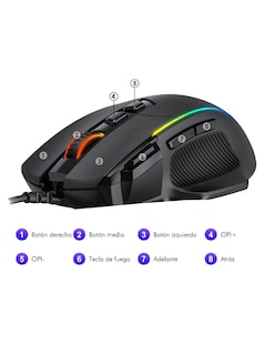 Foto 4 | Mouse Gamer + Gratis Termo Güish De Regalo