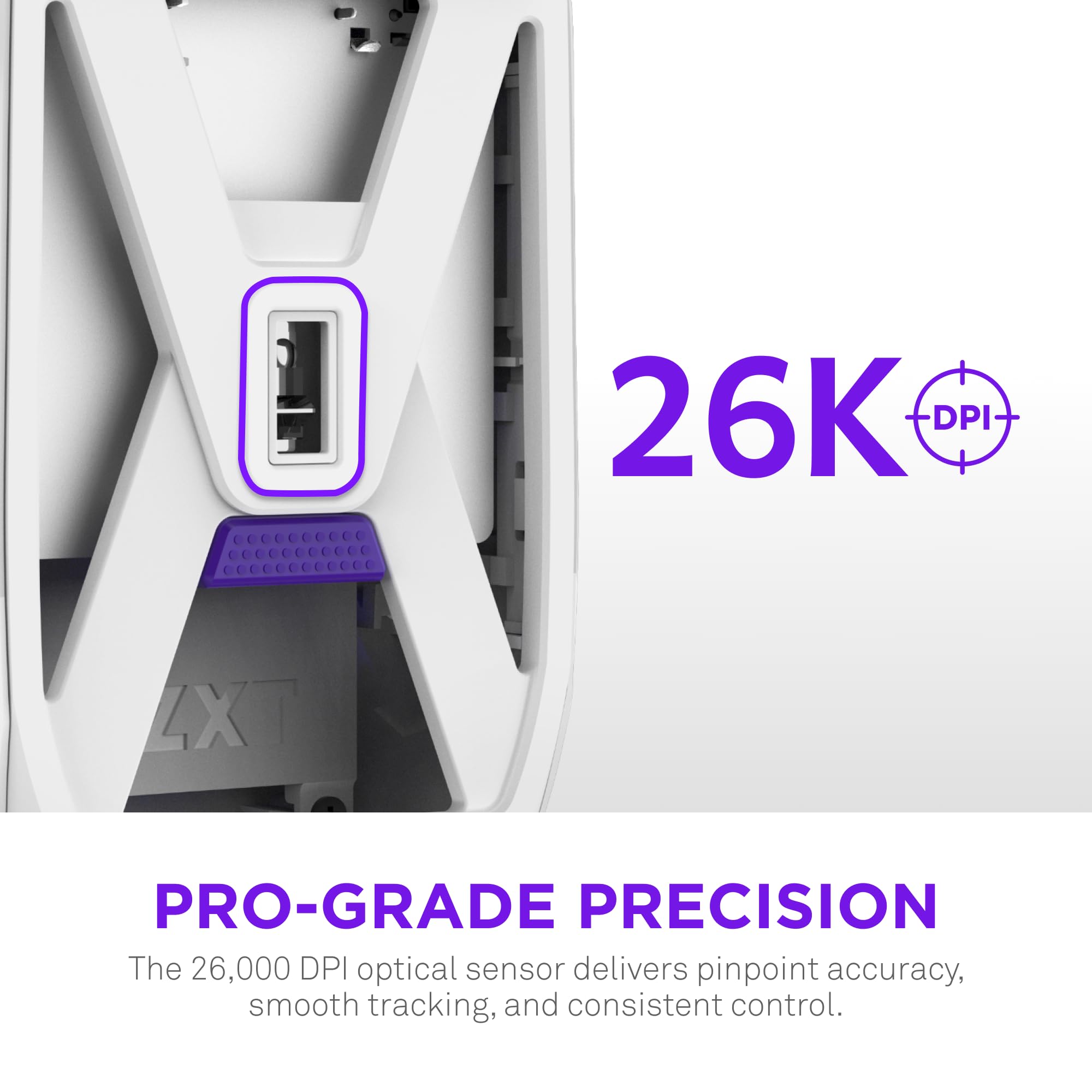 Foto 4 pulgar | Ratón Inalámbrico Para Juegos Nzxt Lift Elite 57 G 26 K Dpi Blanco - Venta Internacional.