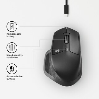 Foto 4 | Ratón Logitech Mx Master 2s 910-005139 Inalámbrico Grafito - Venta Internacional.