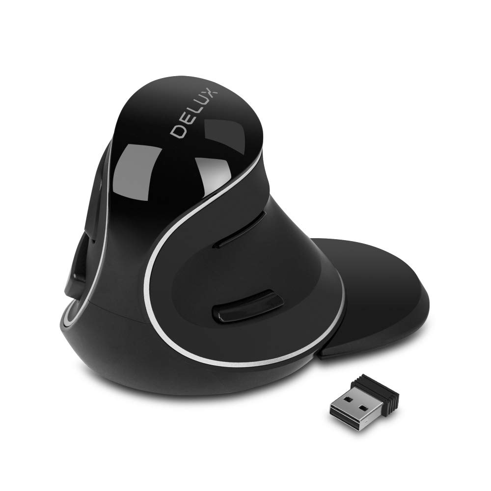 Foto 2 pulgar | Ratón Delux M618plus Inalámbrico Ergonómico Vertical 1600 Dpi - Venta Internacional.