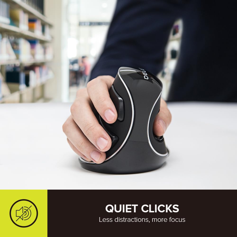 Foto 6 pulgar | Ratón Delux M618plus Inalámbrico Ergonómico Vertical 1600 Dpi - Venta Internacional.