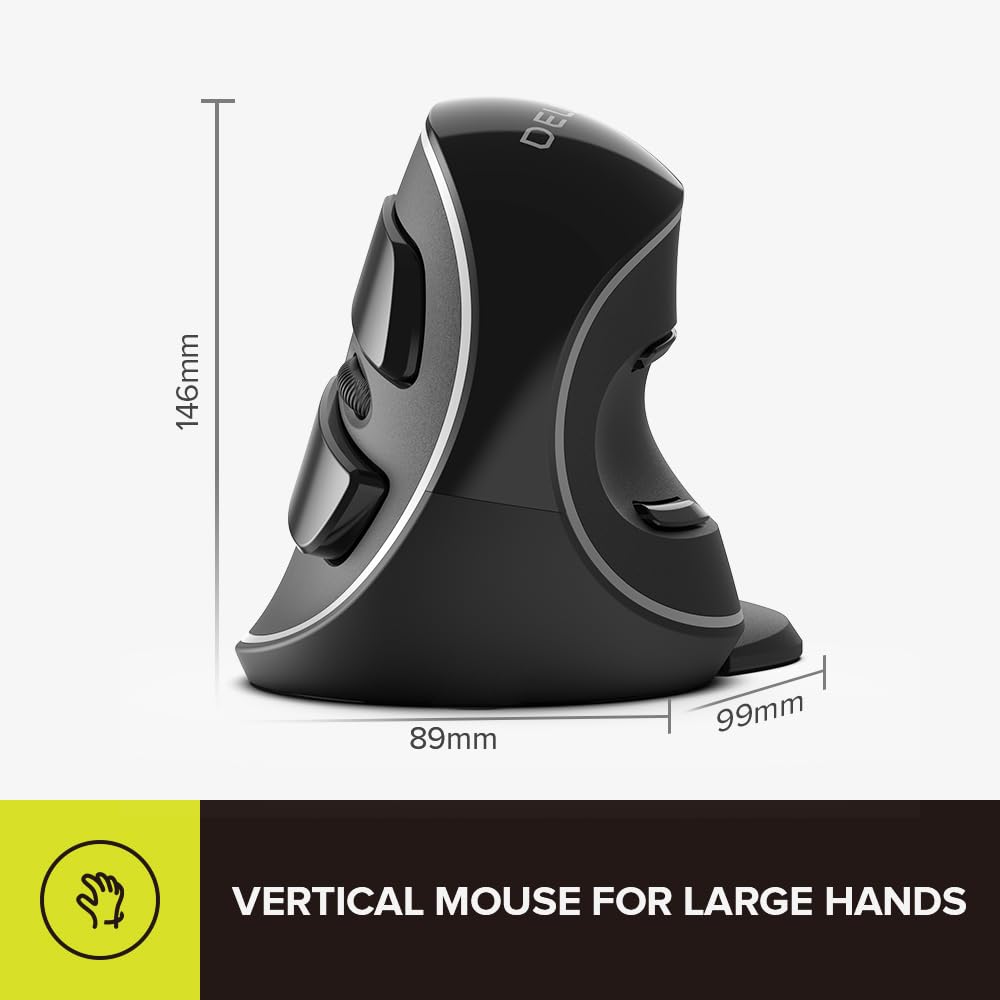 Foto 8 pulgar | Ratón Delux M618plus Inalámbrico Ergonómico Vertical 1600 Dpi - Venta Internacional.