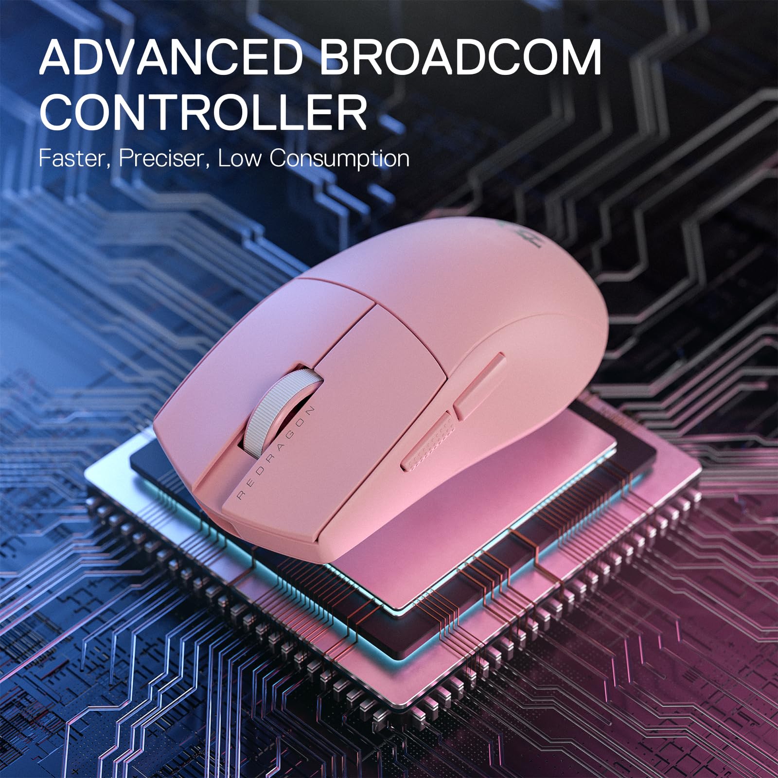 Foto 4 | Ratón Inalámbrico Para Juegos Redragon M916 Pro 26k Dpi Rosa - Venta Internacional.