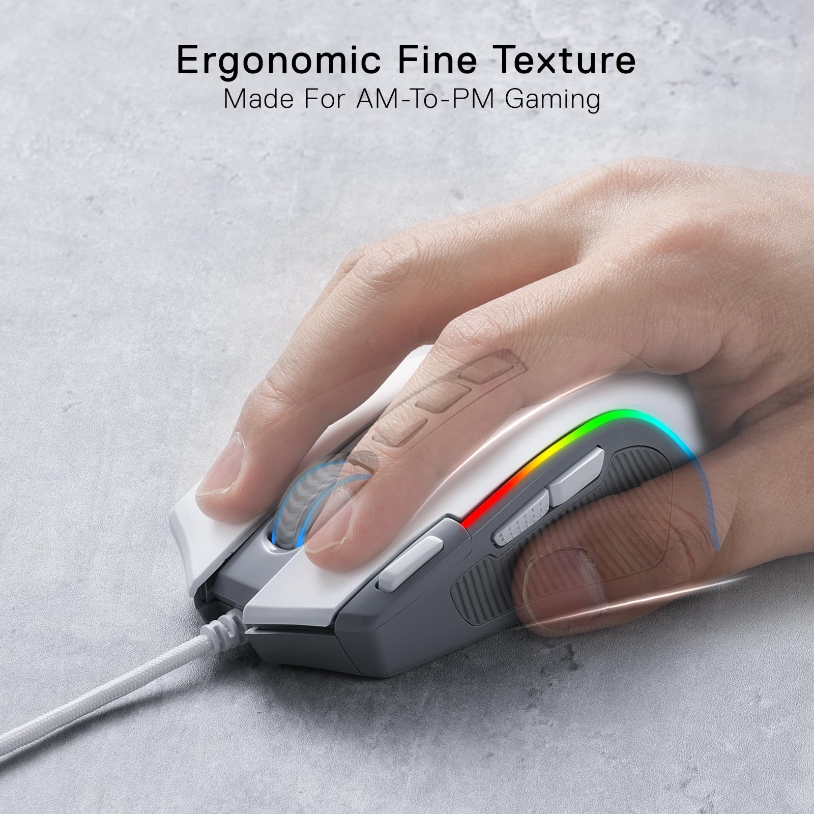 Foto 6 | Ratón Para Juegos Redragon M612 Rgb 8000 Dpi Con Cable Óptico Gris - Venta Internacional.
