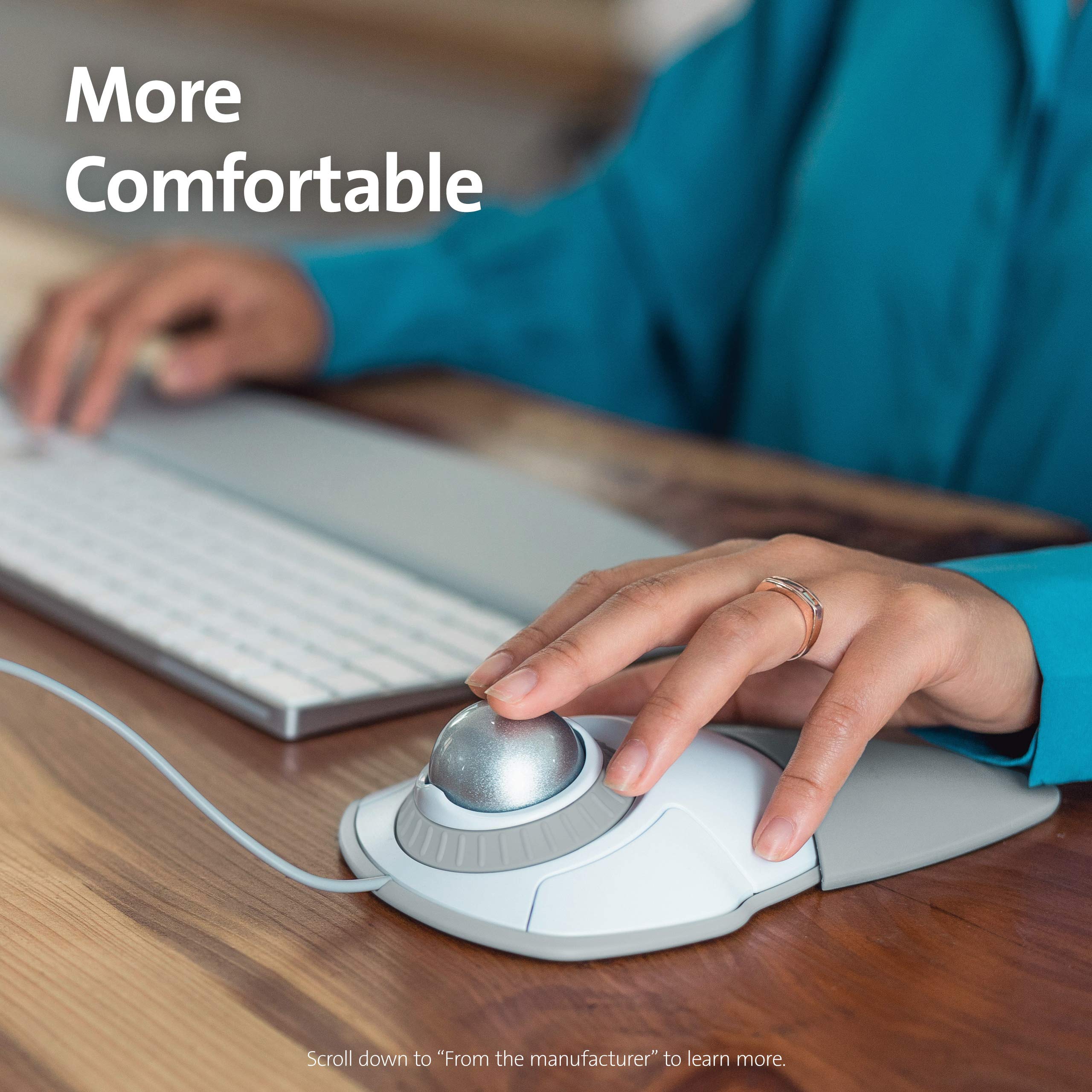 Foto 3 pulgar | Mouse Trackball Kensington Orbit K72500ww Blanco - Venta Internacional