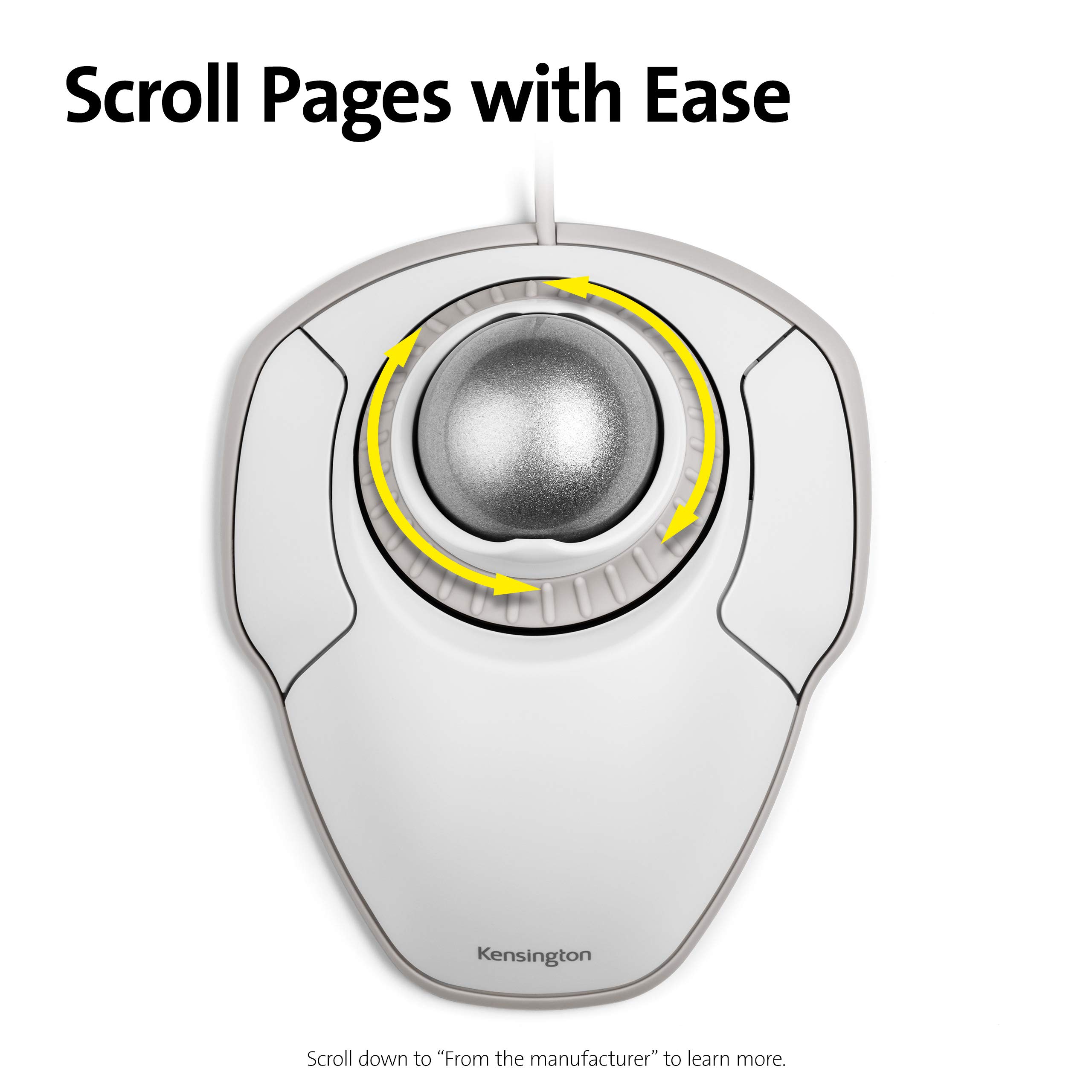 Foto 5 pulgar | Mouse Trackball Kensington Orbit K72500ww Blanco - Venta Internacional