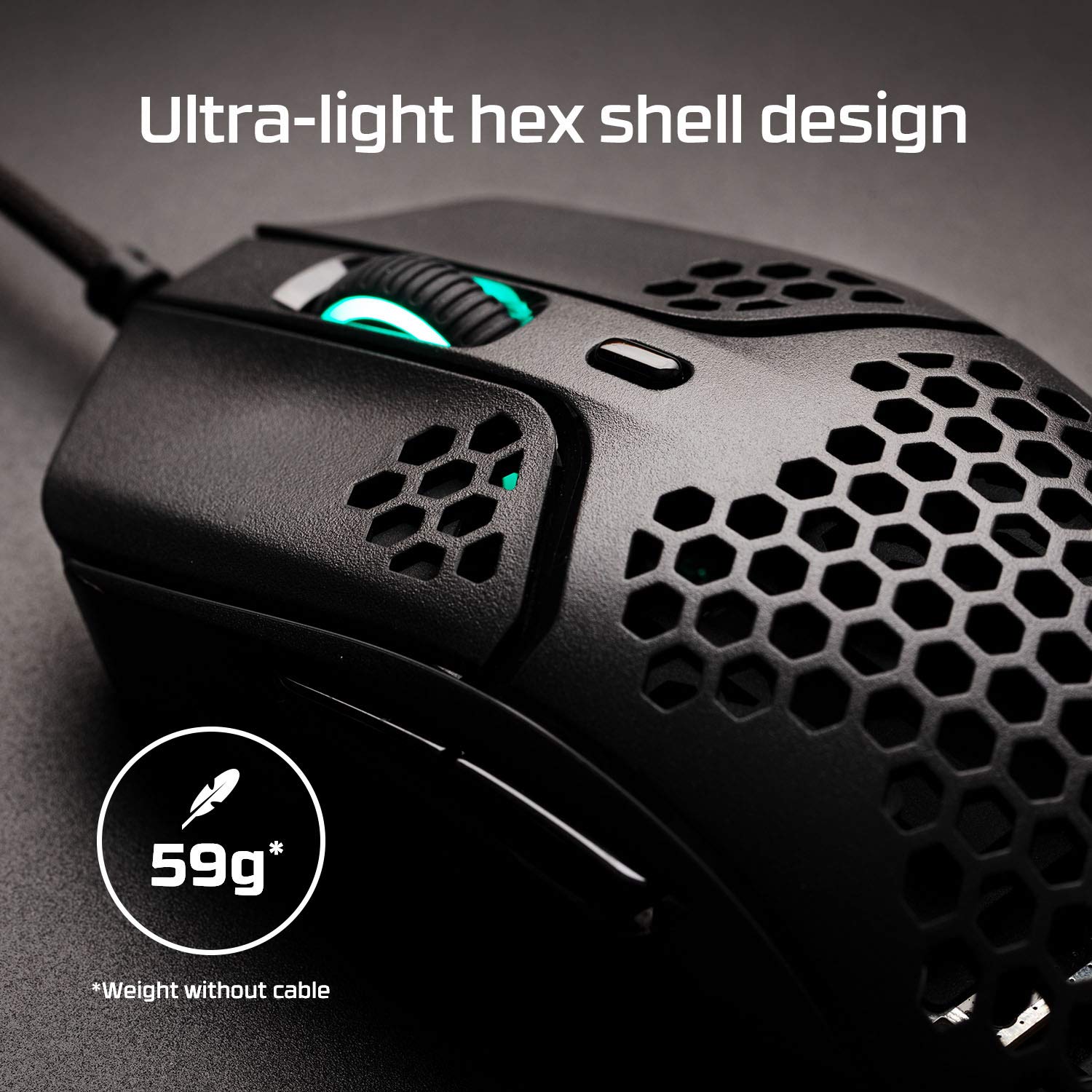 Foto 2 | Ratón Para Juegos Hyperx Pulsefire Haste Ultraligero De 59 G - Venta Internacional.