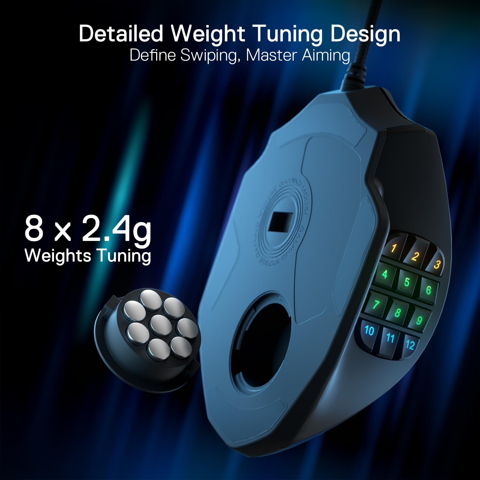 Foto 7 pulgar | Ratón Para Juegos Redragon M908 Impact Rgb Led 12,400 Dpi - Venta Internacional.