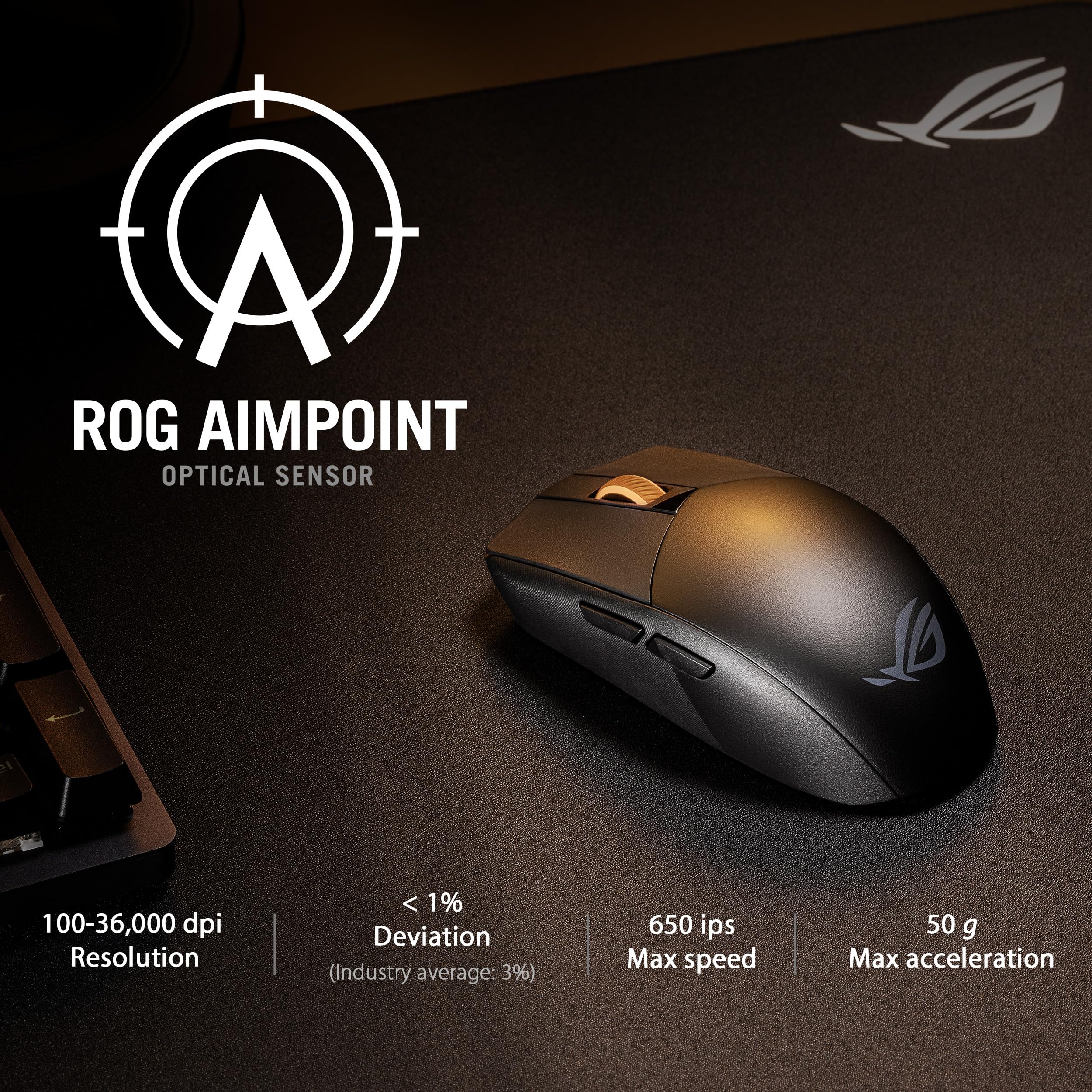 Foto 4 | Ratón Inalámbrico Para Juegos Asus Rog Strix Impact Iii 36k Dpi - Venta Internacional.