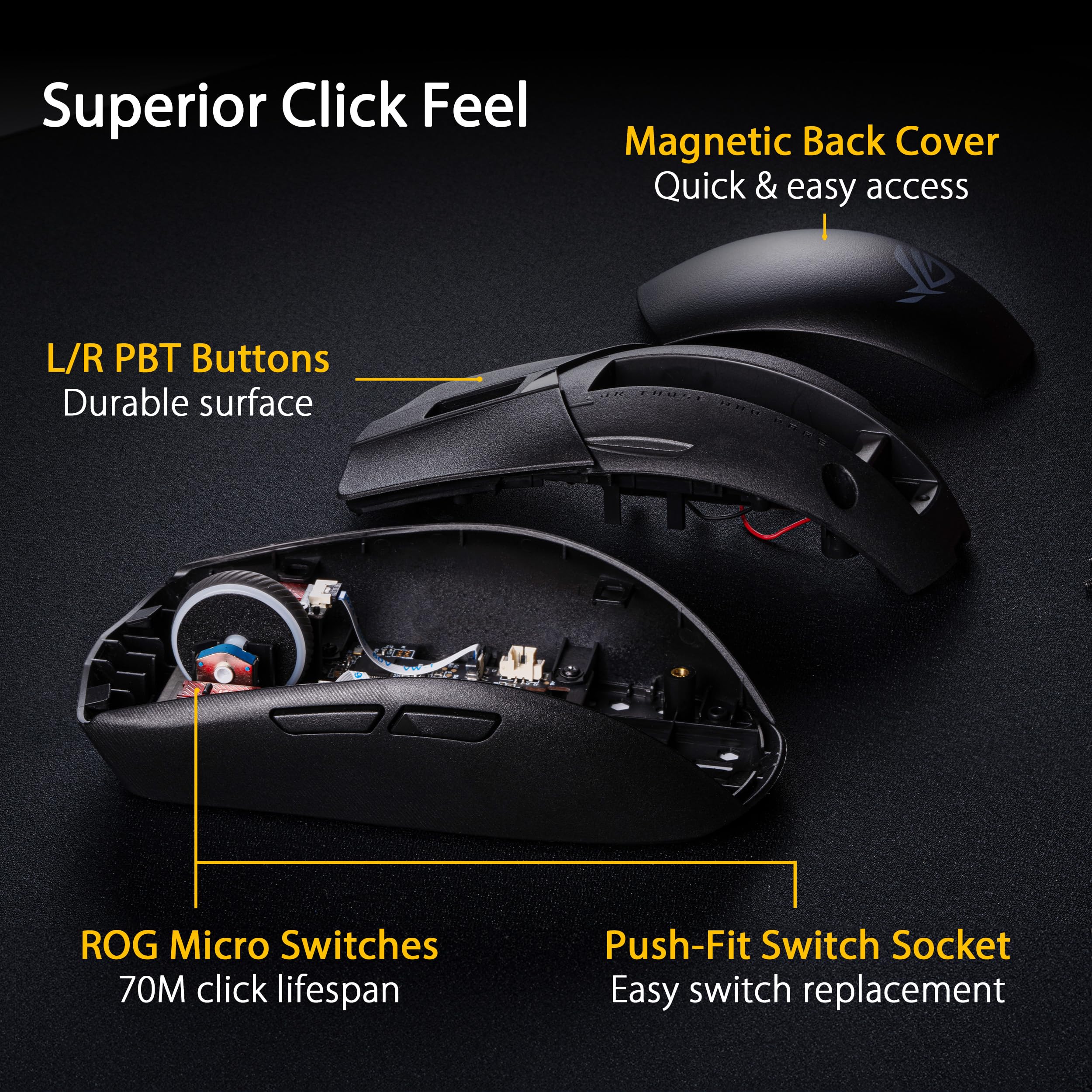 Foto 8 pulgar | Ratón Inalámbrico Para Juegos Asus Rog Strix Impact Iii 36k Dpi - Venta Internacional.