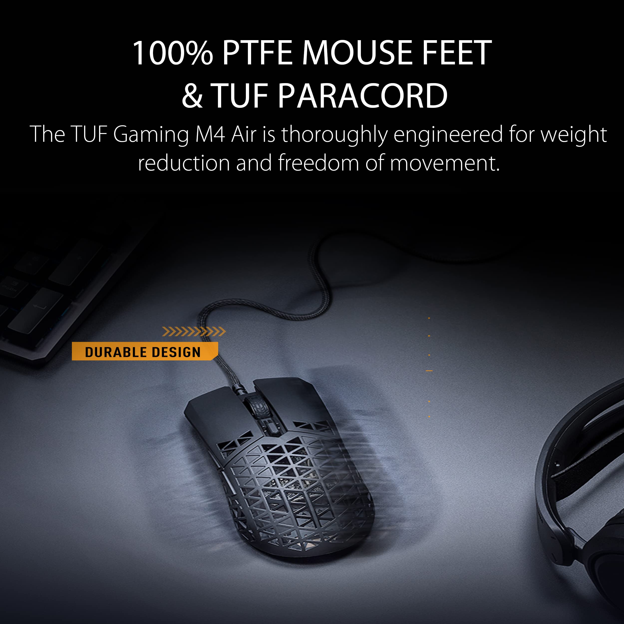 Foto 3 | Ratón Para Juegos Asus Tuf Gaming M4 Air, Ligero, 47 G, Negro - Venta Internacional.