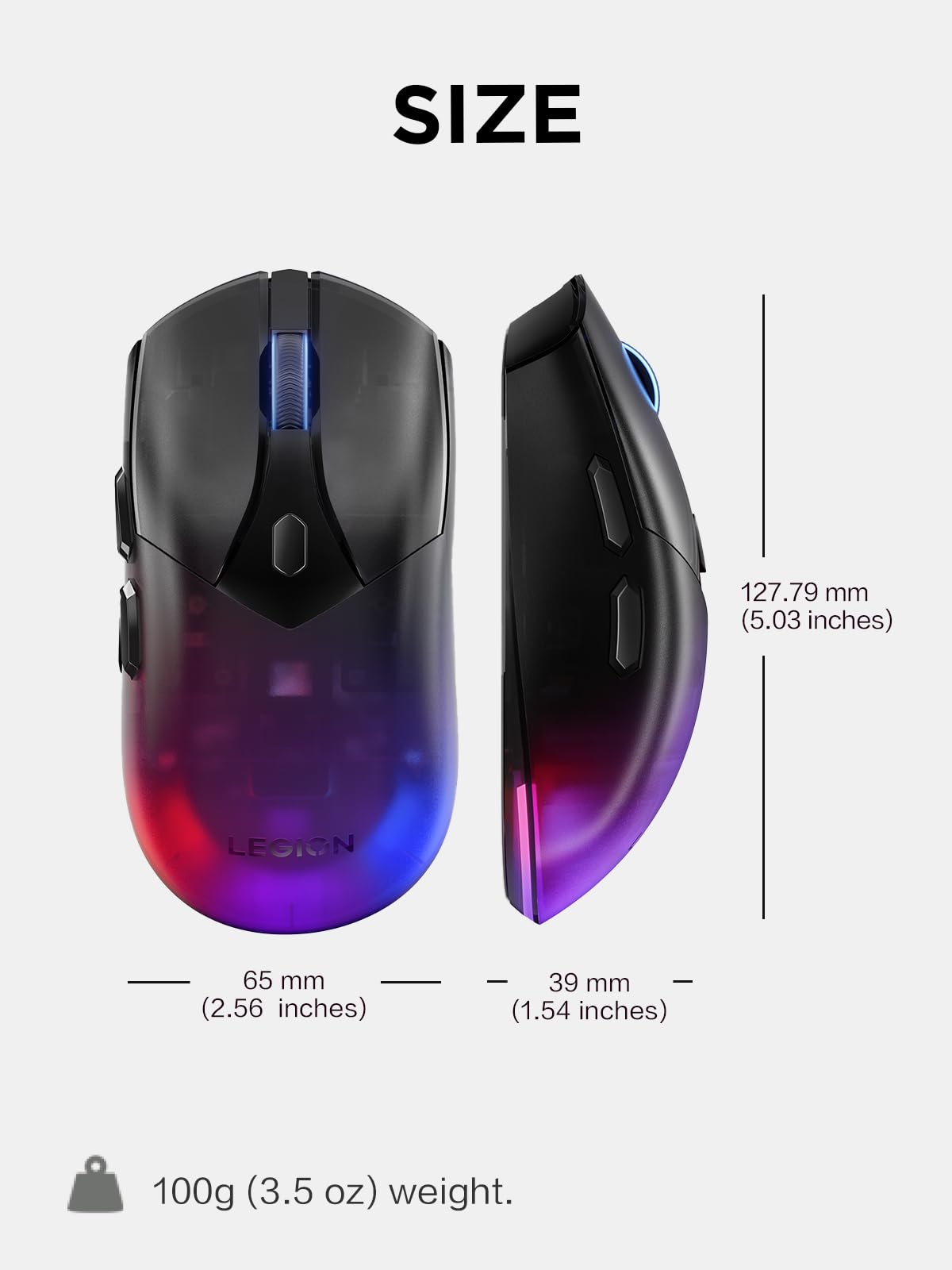 Foto 7 pulgar | Ratón Para Juegos Lenovo Legion M410 Inalámbrico Rgb 16,000 Dpi - Venta Internacional.