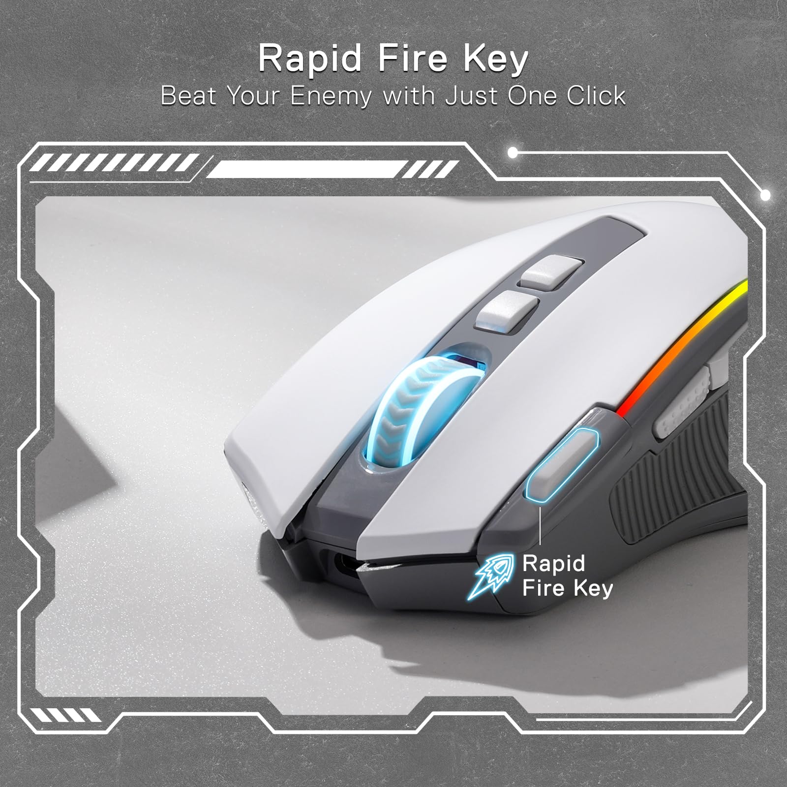 Foto 6 | Ratón Para Juegos Redragon M612 Pro Rgb 8000 Dpi Con Cable/inalámbrico - Venta Internacional.