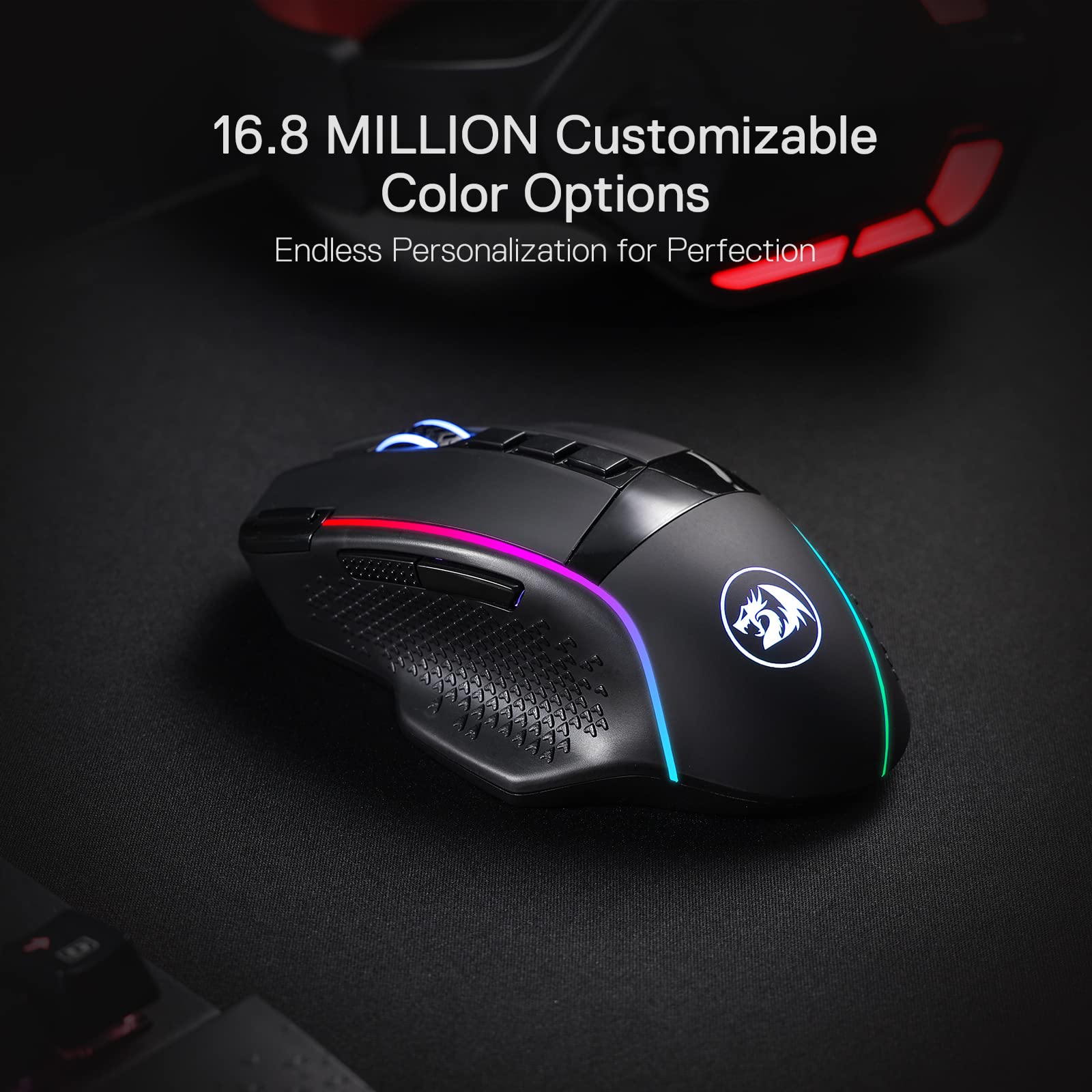 Foto 7 pulgar | Ratón Inalámbrico Para Juegos Redragon M991 19000 Dpi Con Rgb - Venta Internacional.
