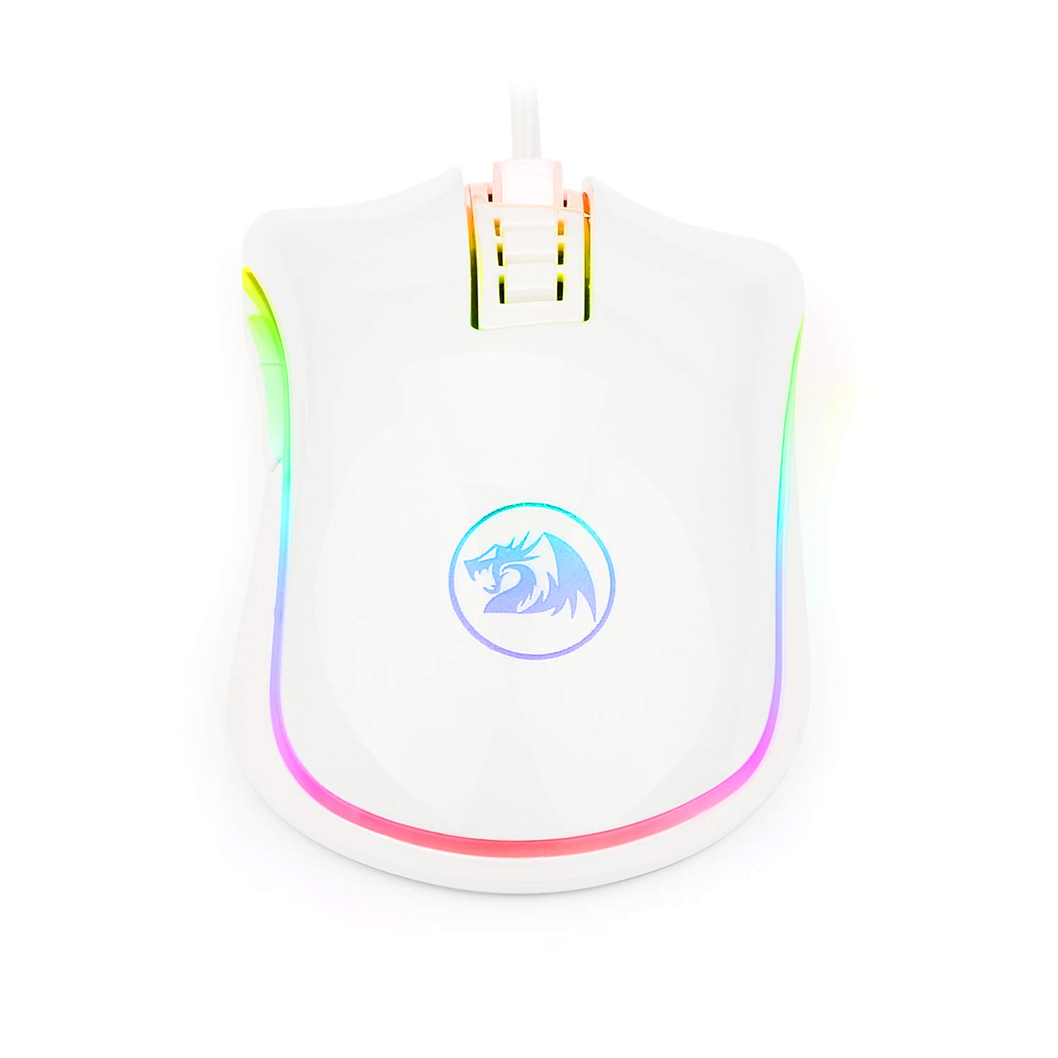 Foto 5 pulgar | Ratón Para Juegos Redragon M711 Cobra 10.000 Dpi Con Retroiluminación Rgb Blanco - Venta Internacional.