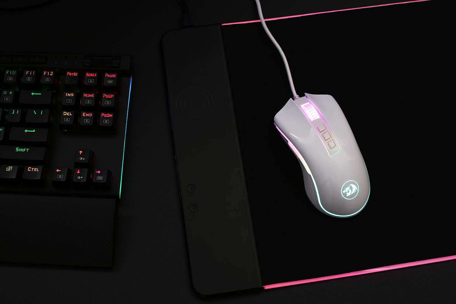 Foto 8 pulgar | Ratón Para Juegos Redragon M711 Cobra 10.000 Dpi Con Retroiluminación Rgb Blanco - Venta Internacional.