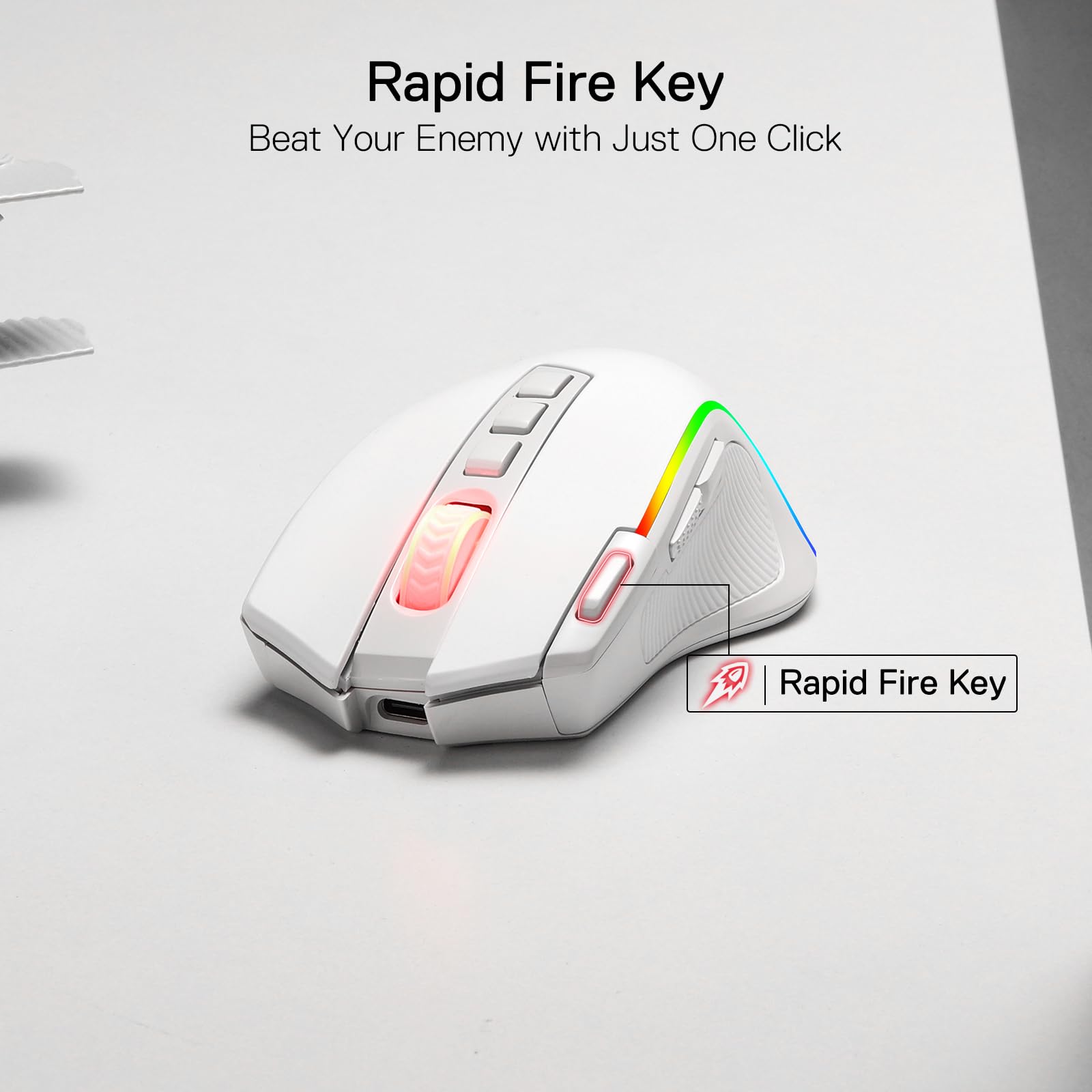 Foto 6 | Ratón Para Juegos Redragon M612 Pro Rgb 8000 Dpi Con Cable/inalámbrico - Venta Internacional.