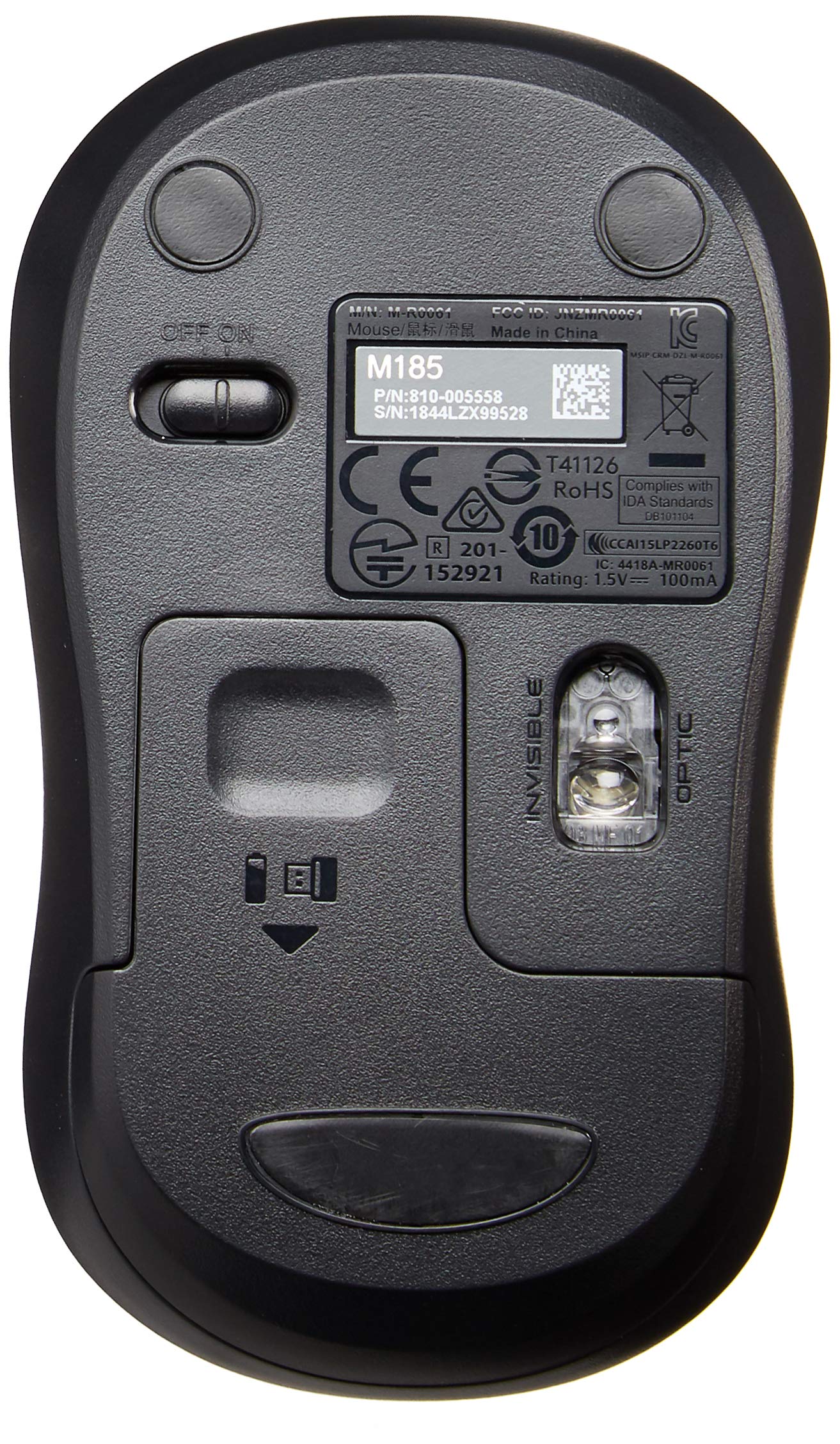 Foto 4 pulgar | Ratón Inalámbrico Logitech M185 Swift Grey - Venta Internacional.